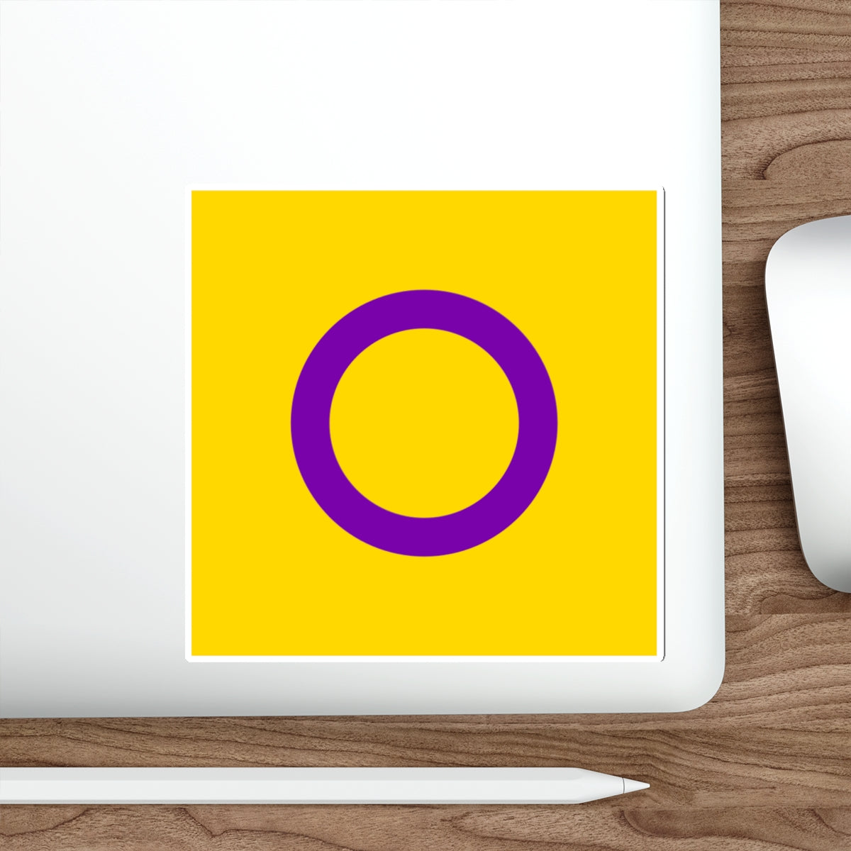 Intersex Pride Flag Die-Cut Sticker - EqualiTees.Me