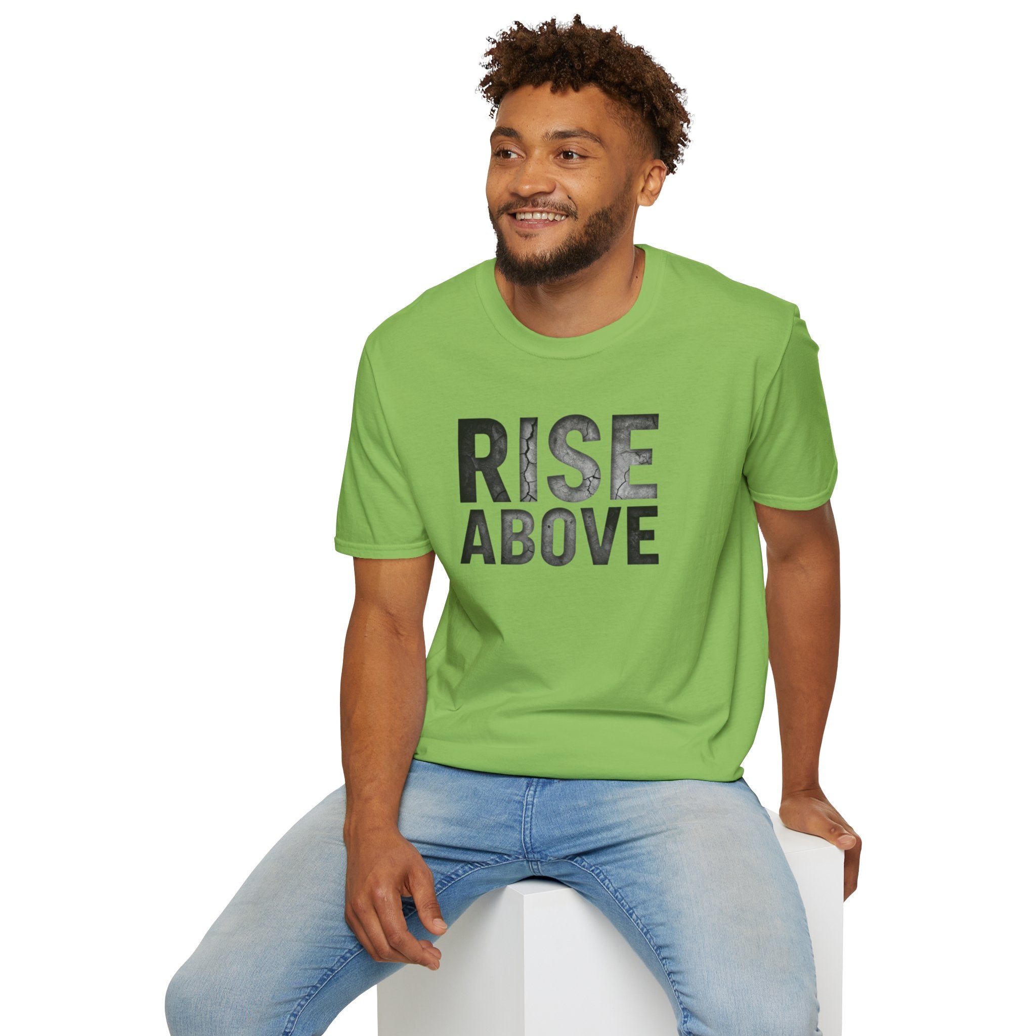 Rise Above Motivational Graphic T-Shirt