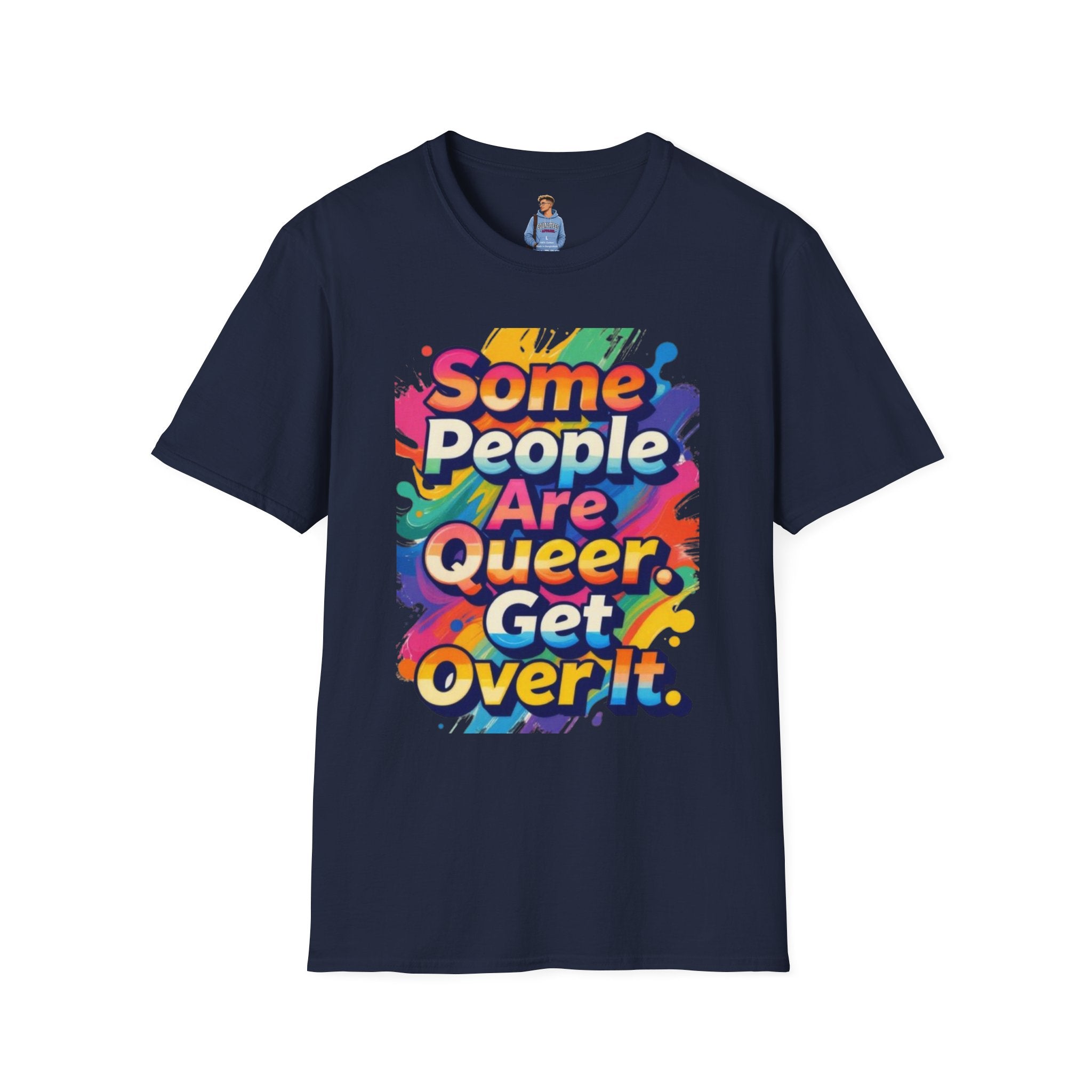 Some People Are Queer T-Shirt Rainbow Graphic