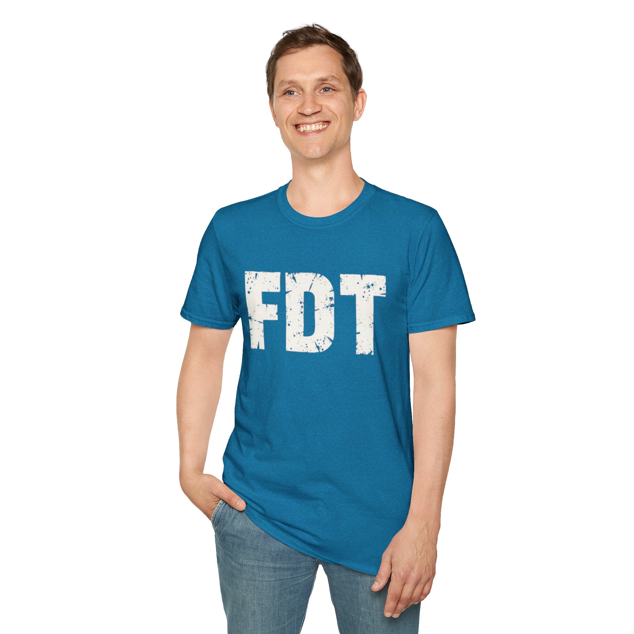 FDT Political Protest Distressed Graphic T-Shirt