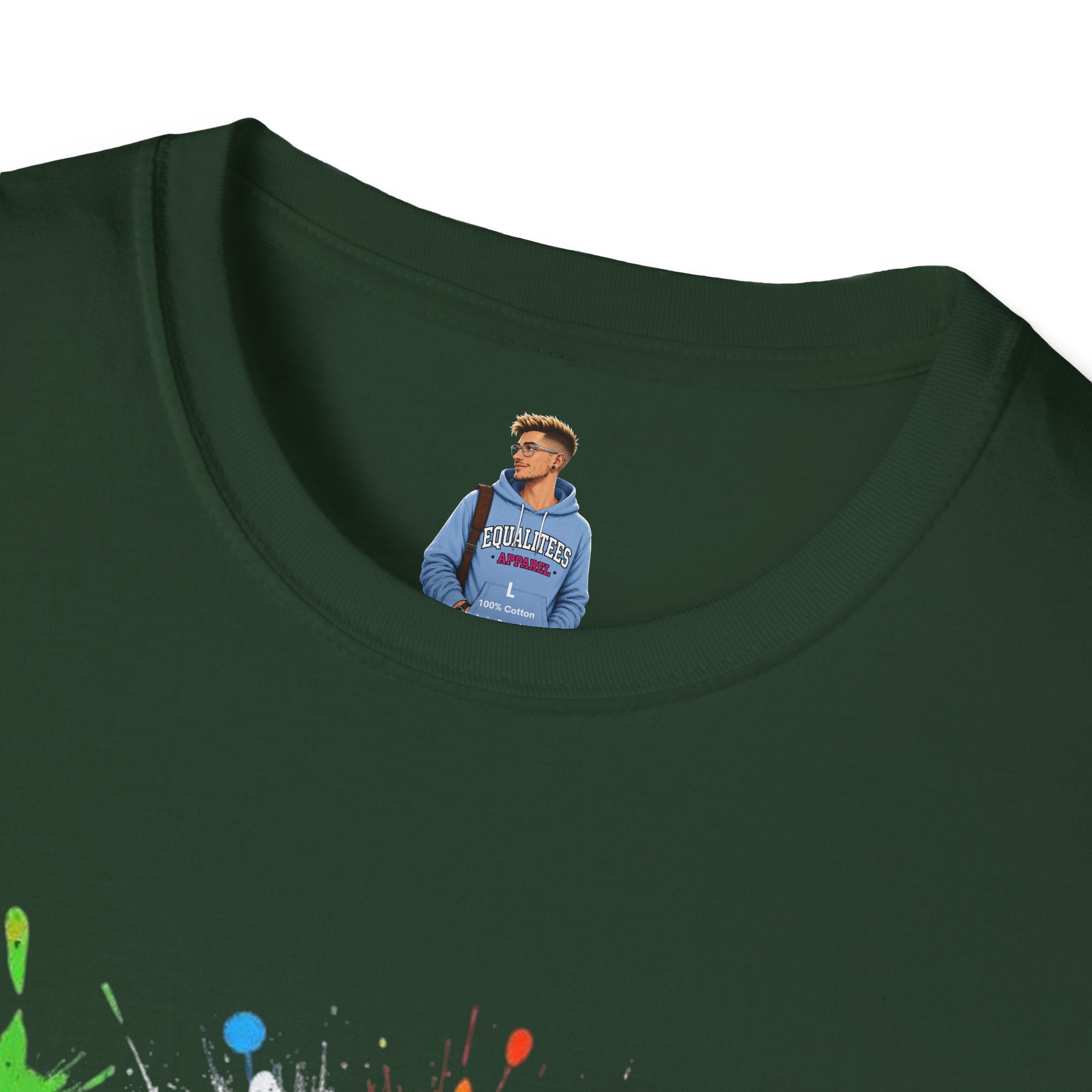 Bold Rainbow WTF Color Splash T-Shirt