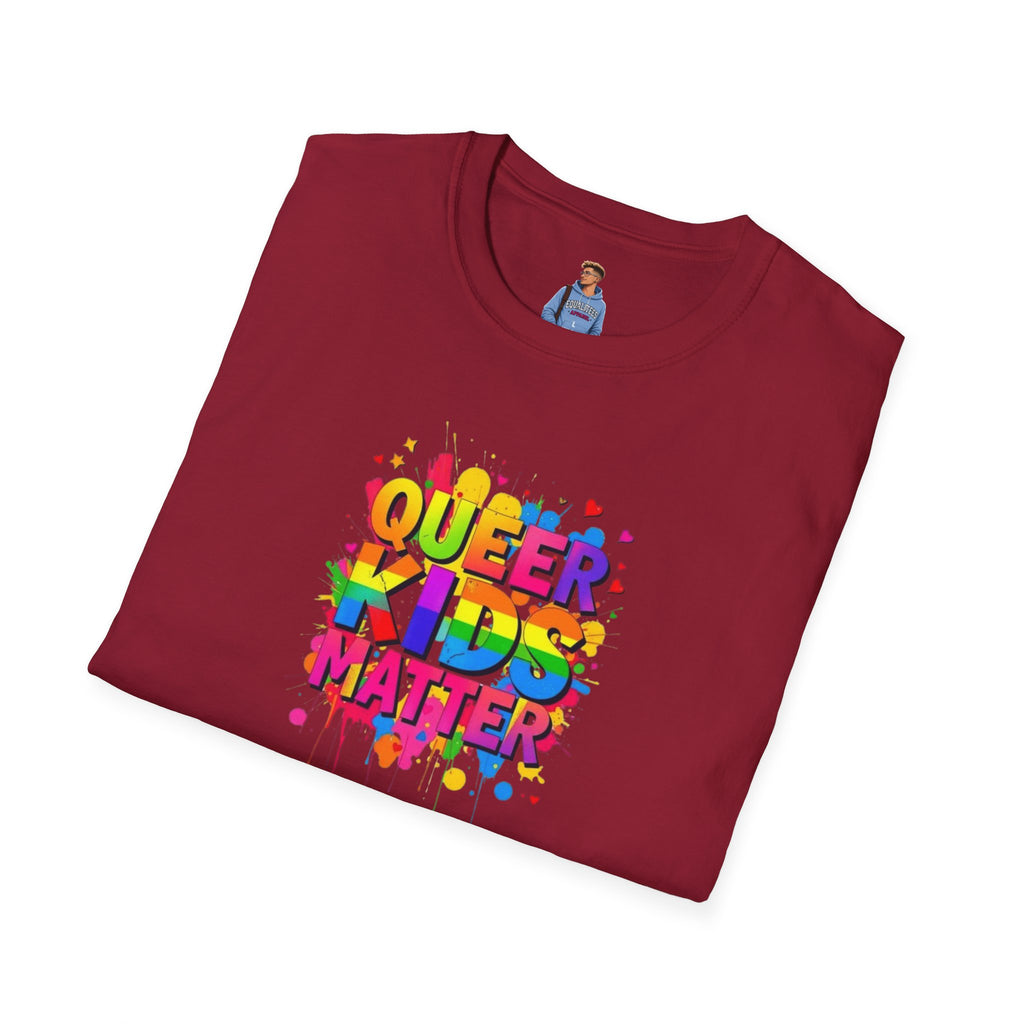 Queer Kids Matter Unisex Softstyle T-Shirt - Celebrate Inclusivity & Pride