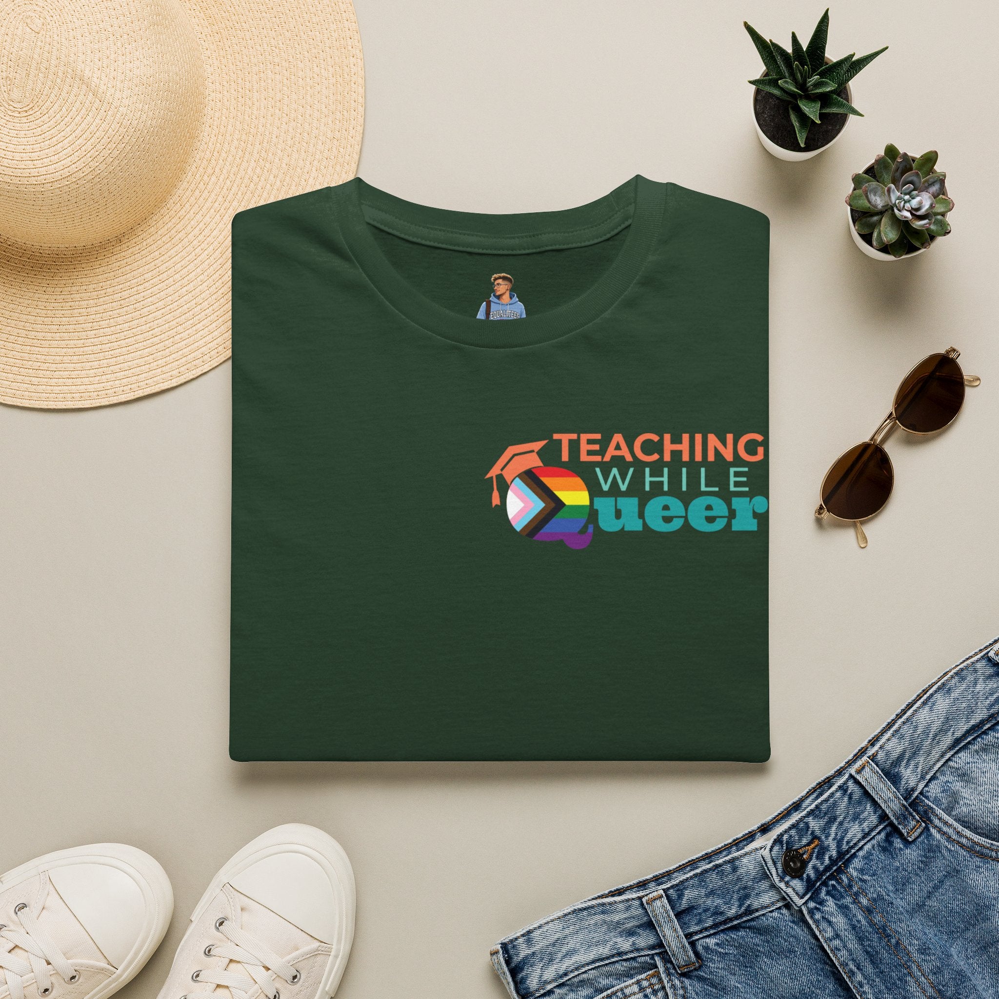 TWQ - Teaching While Queer Unisex Softstyle Logo T-shirt