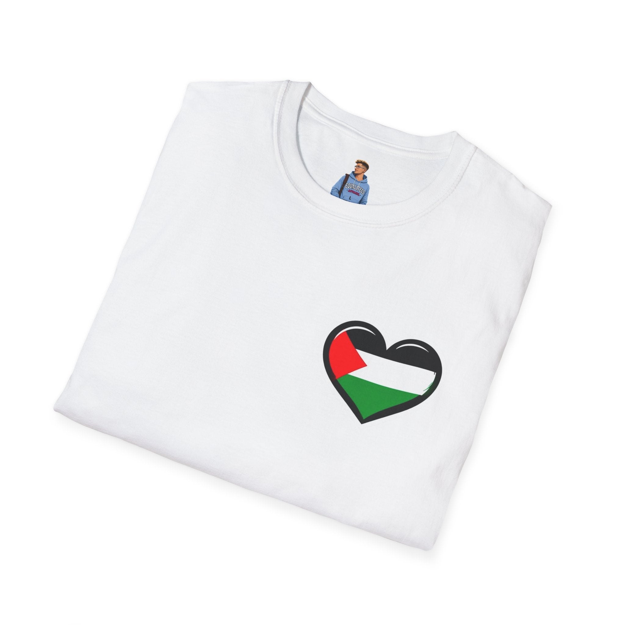 Camiseta unisex de estilo suave: "Apoya a Gaza y todos somos Palestina".