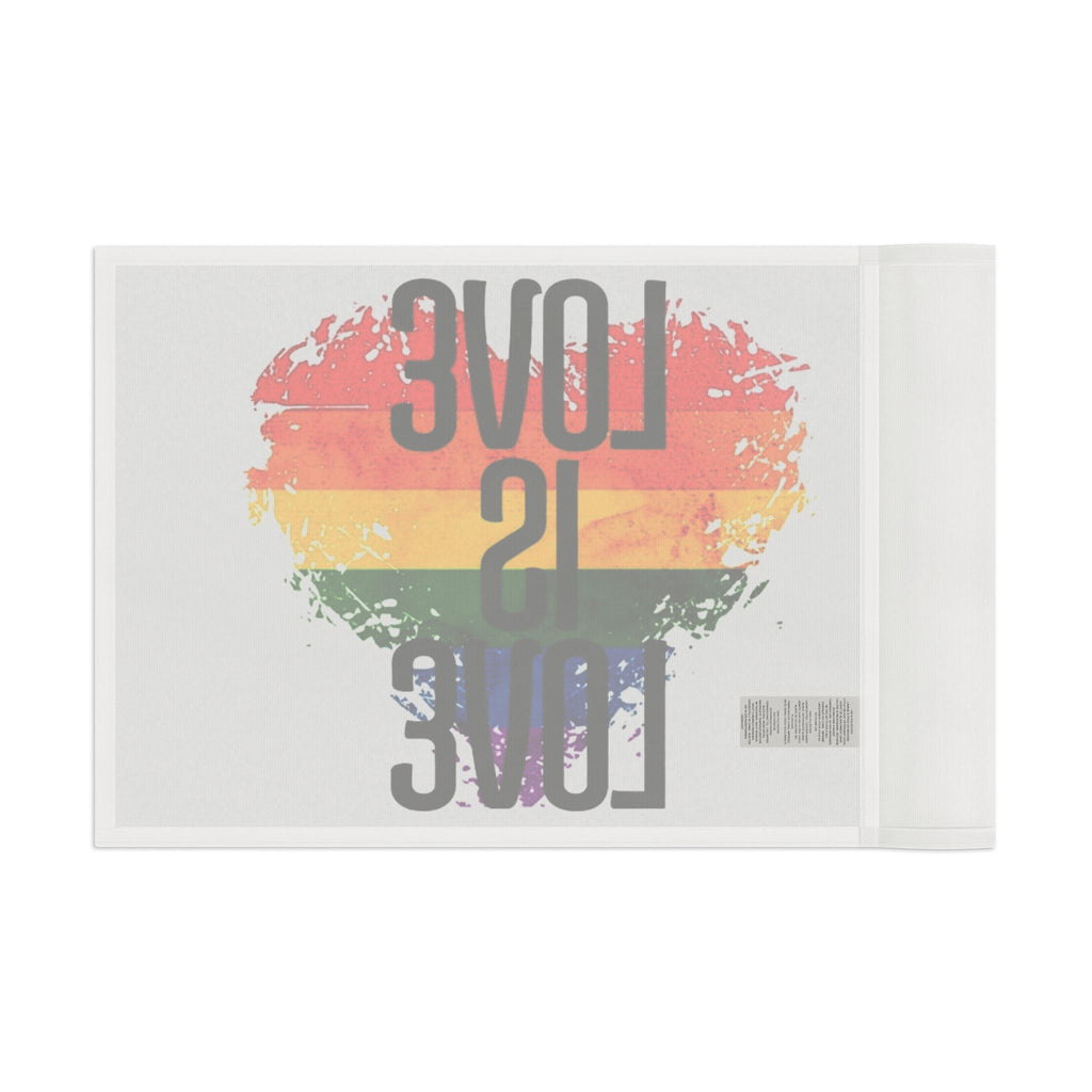 Love is Love Pride Flag - Aesthetic LGBTQ+ Banner for Celebration & Home Decor - EqualiTees.Me