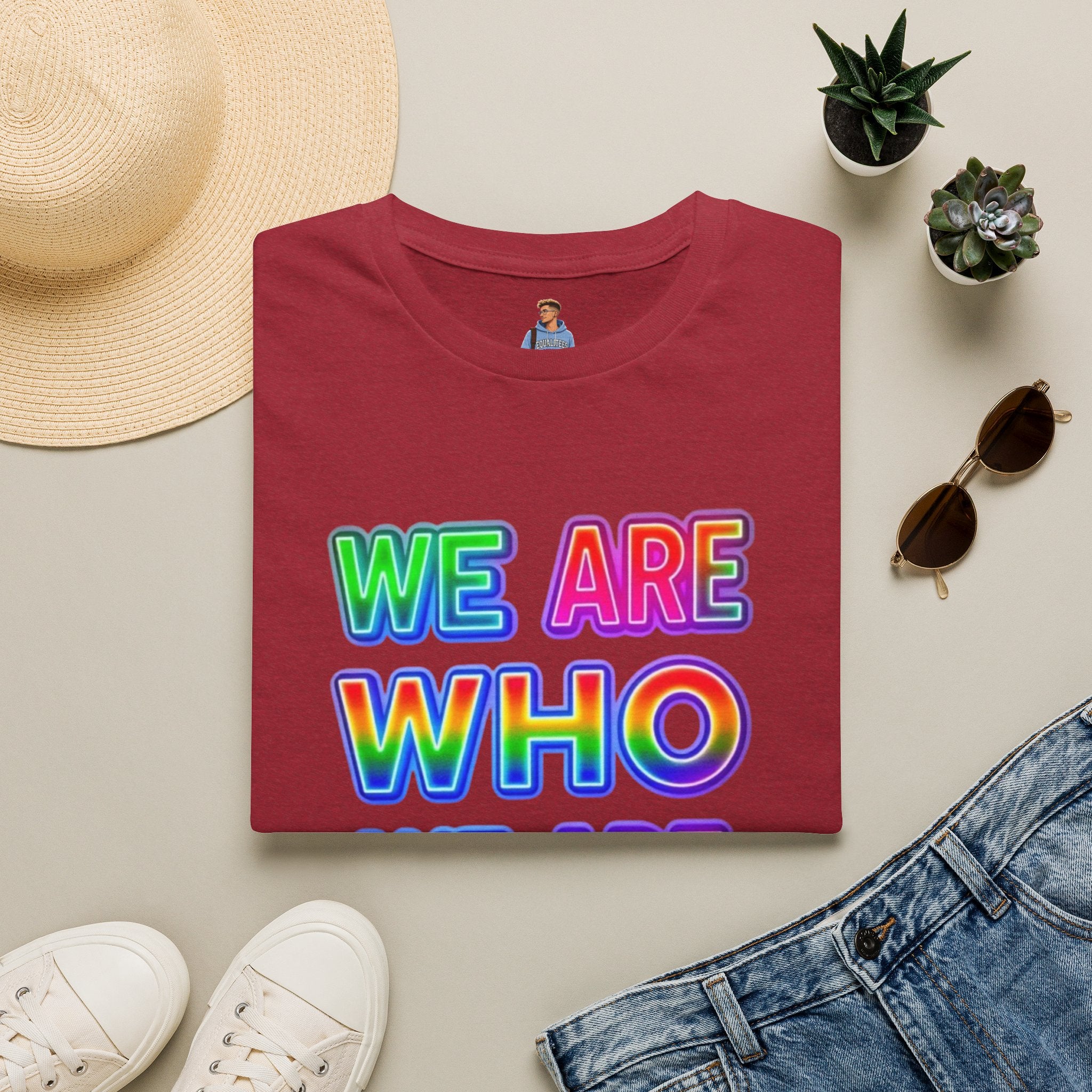 Pride Statement T-Shirt - 'We Are Who We Are' - Unisex Softstyle Tee for Self-Expression