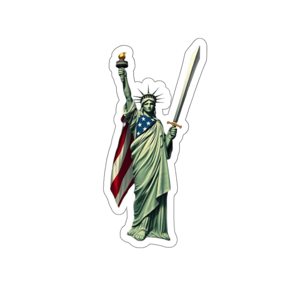 Lady Liberty Defender Die-Cut Sticker - EqualiTees.Me