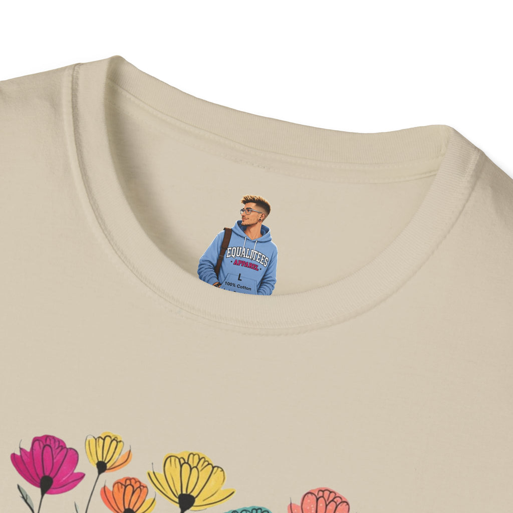 Camiseta unisex de estilo suave con estampado floral 'Momma': perfecta para el Día de la Madre y para usar todos los días