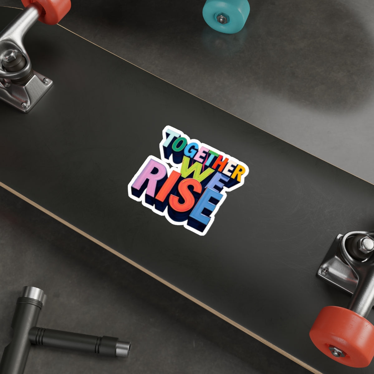 Die-Cut Stickers - Together We Rise - EqualiTees.Me