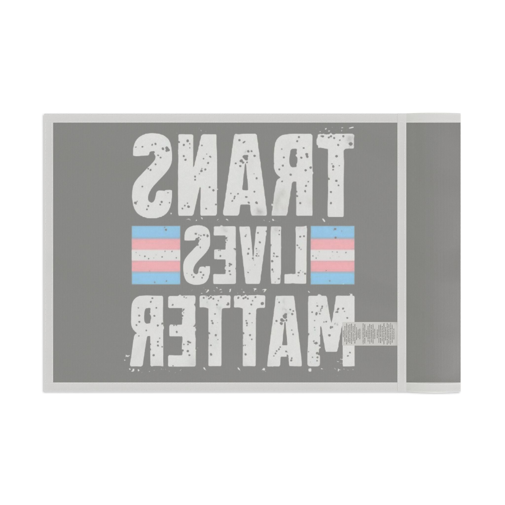 Trans Lives Matter Flag - Aesthetic LGBTQ+ Banner for Celebration & Home Decor - EqualiTees.Me