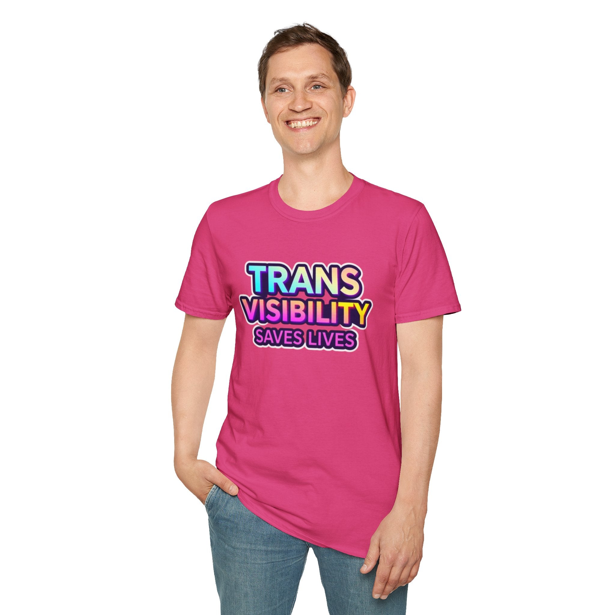 Trans Visibility Saves Lives Statement T-shirt
