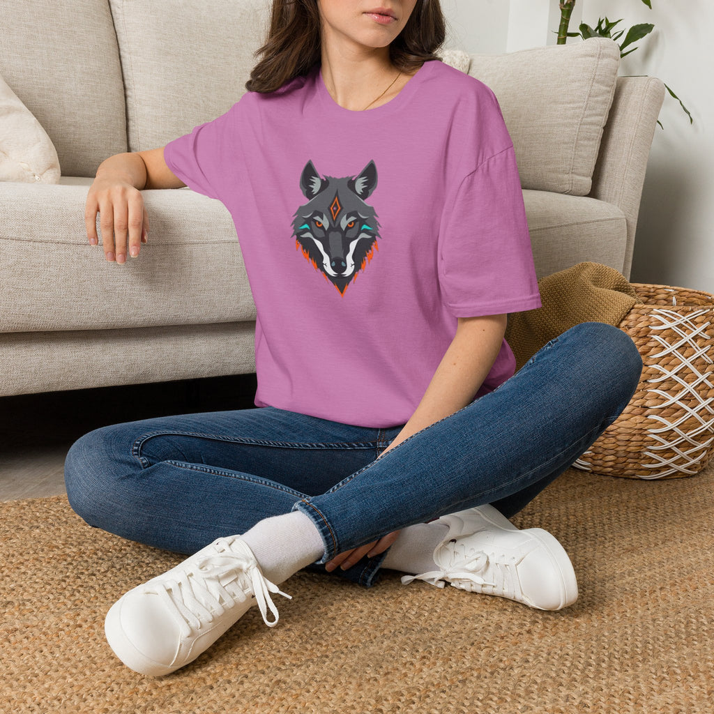Mystical Wolf Design Unisex Softstyle T-shirt