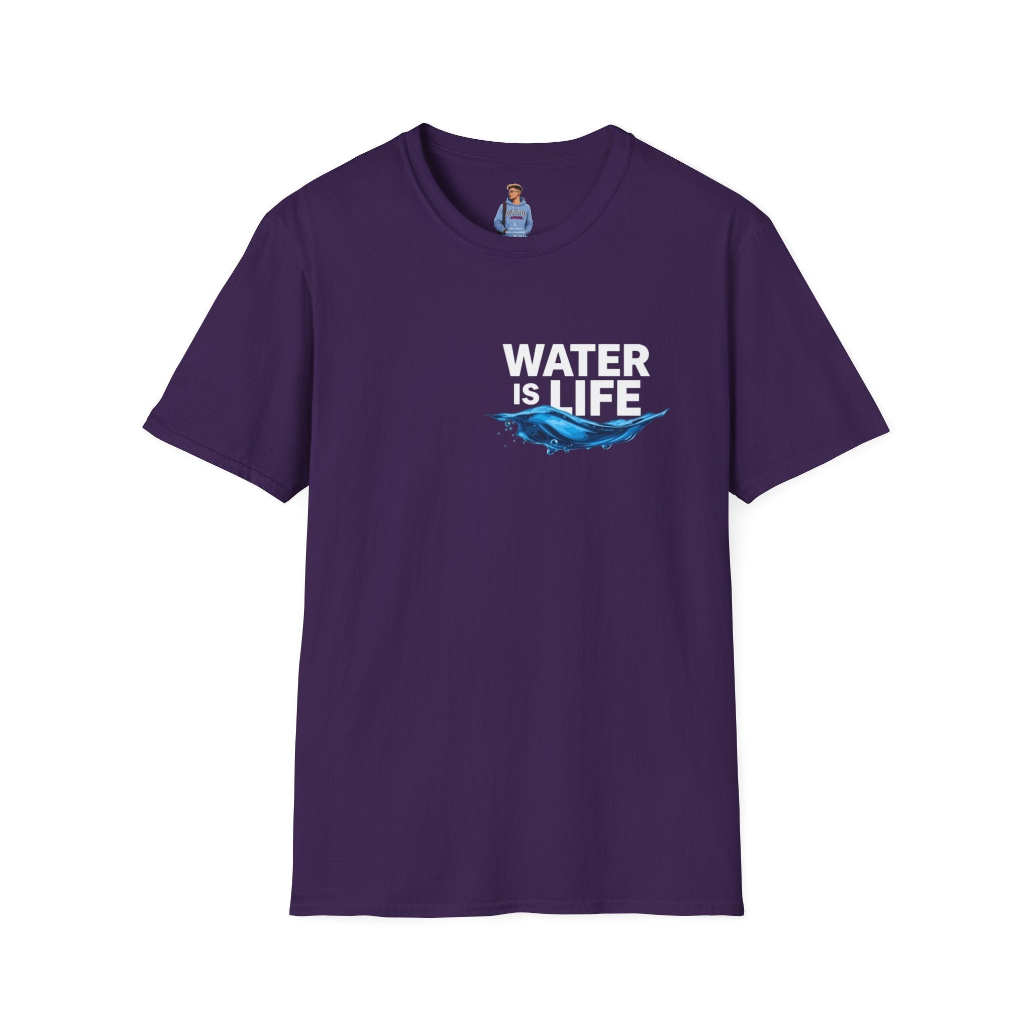 Water is Life Unisex T-Shirt | Eco-Friendly Tee for Environmentalists, Beach Lovers, Awareness Campaigns, Gifting