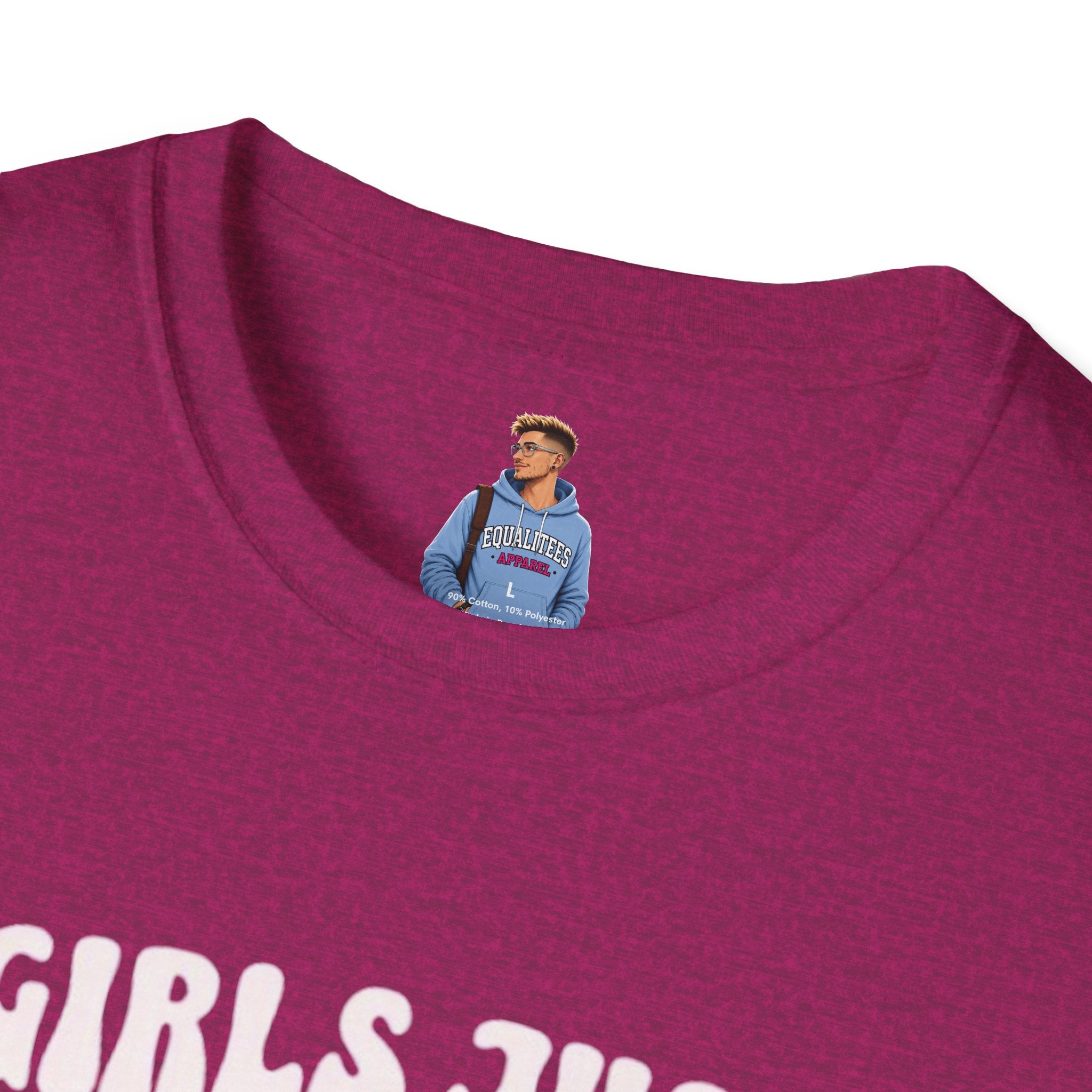 Camiseta unisex de estilo suave "Girls Just Wanna Have Fundamental Human Rights"