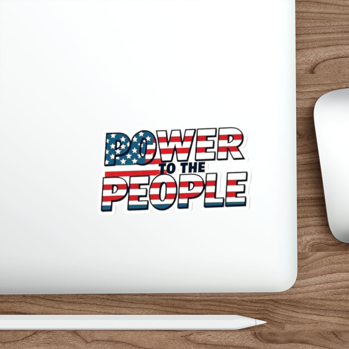 Power to the People Flag Die Cut Sticker - EqualiTees.Me