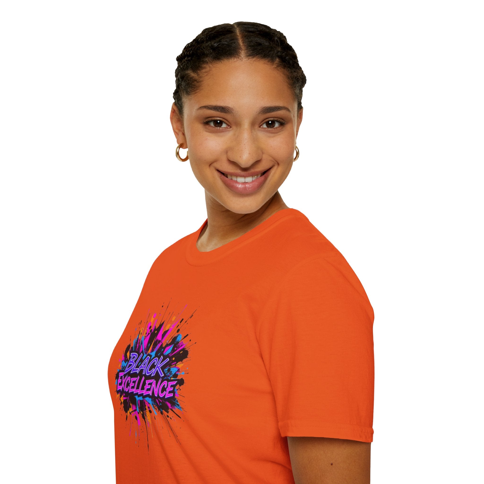 Unisex Softstyle T-Shirt - Black Excellence Graphic Tee