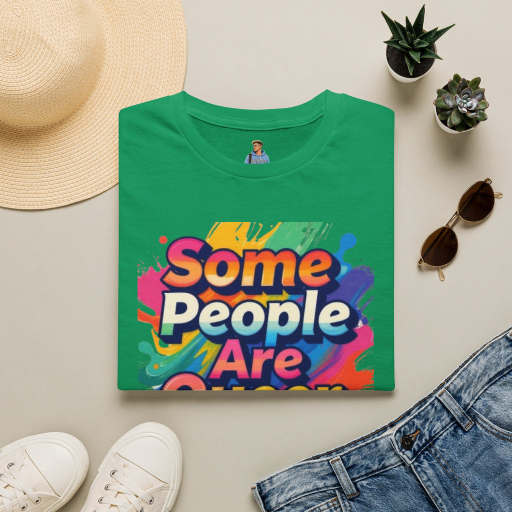 Some People Are Queer T-Shirt Rainbow Graphic