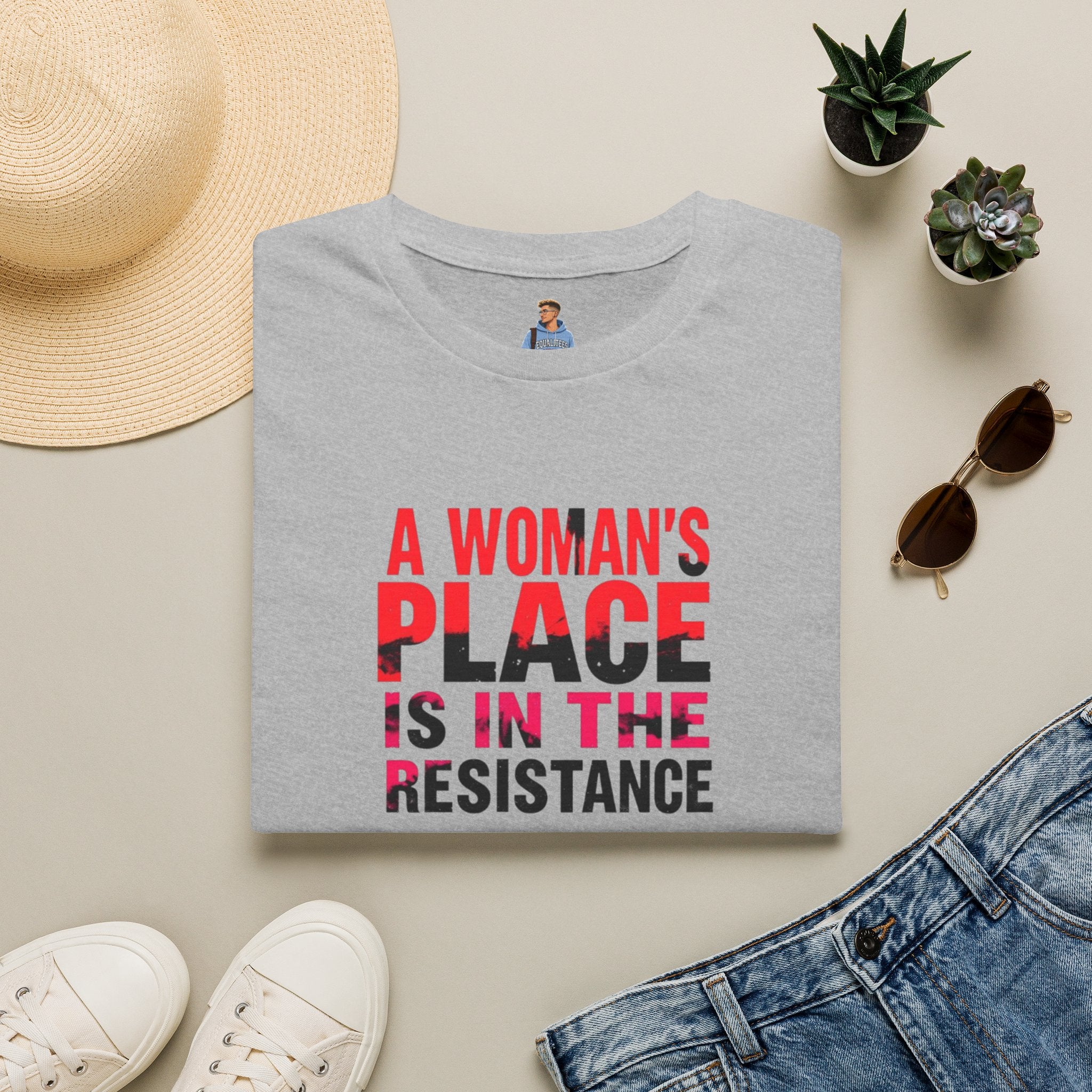 A Woman's Place Is in the Resistance Unisex Softstyle T-Shirt