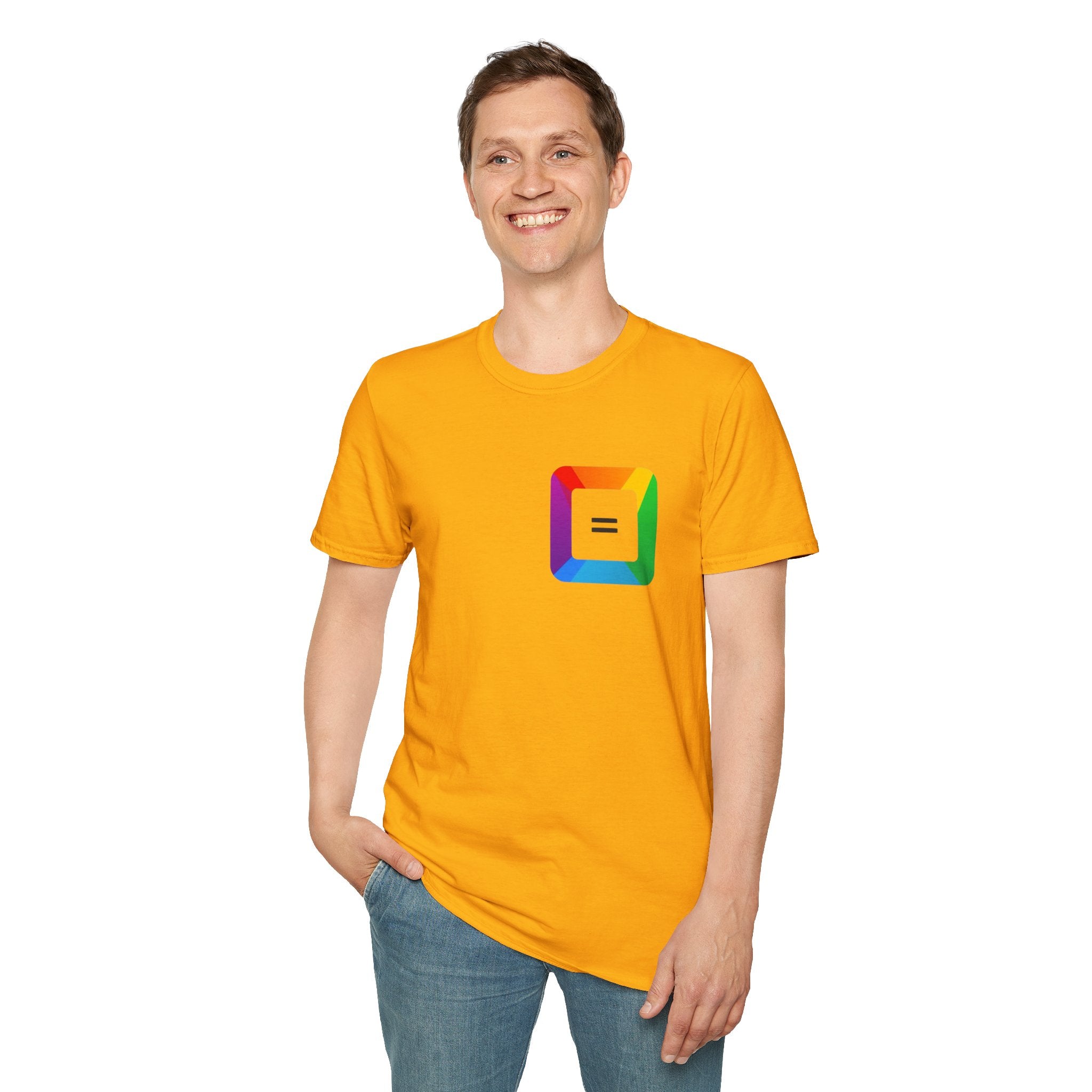 Pride-Theme Unisex Softstyle T-Shirt - "True freedom is Equality for ALL"
