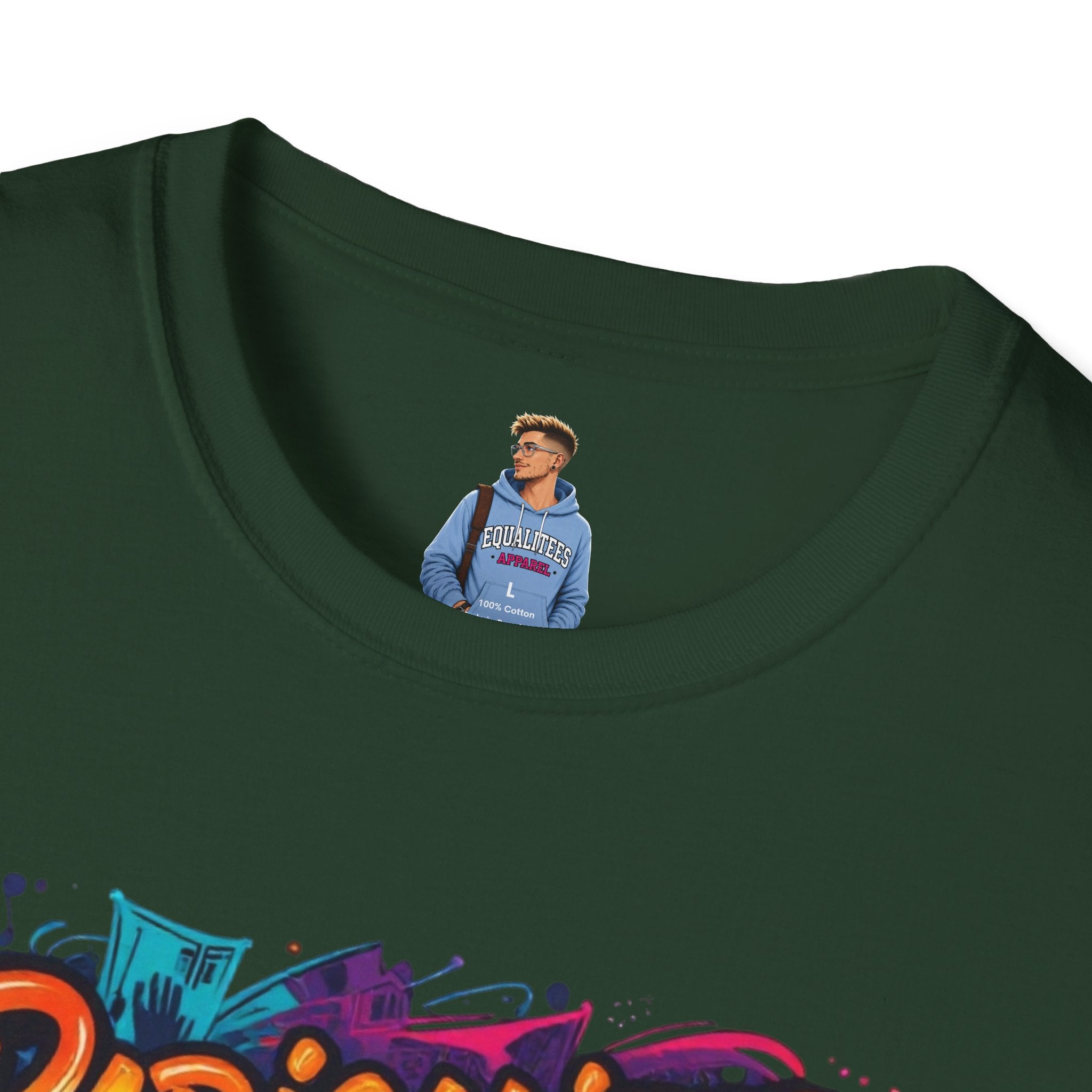 Radicalized by Basic Decency T-Shirt Colorful Graffiti Typography