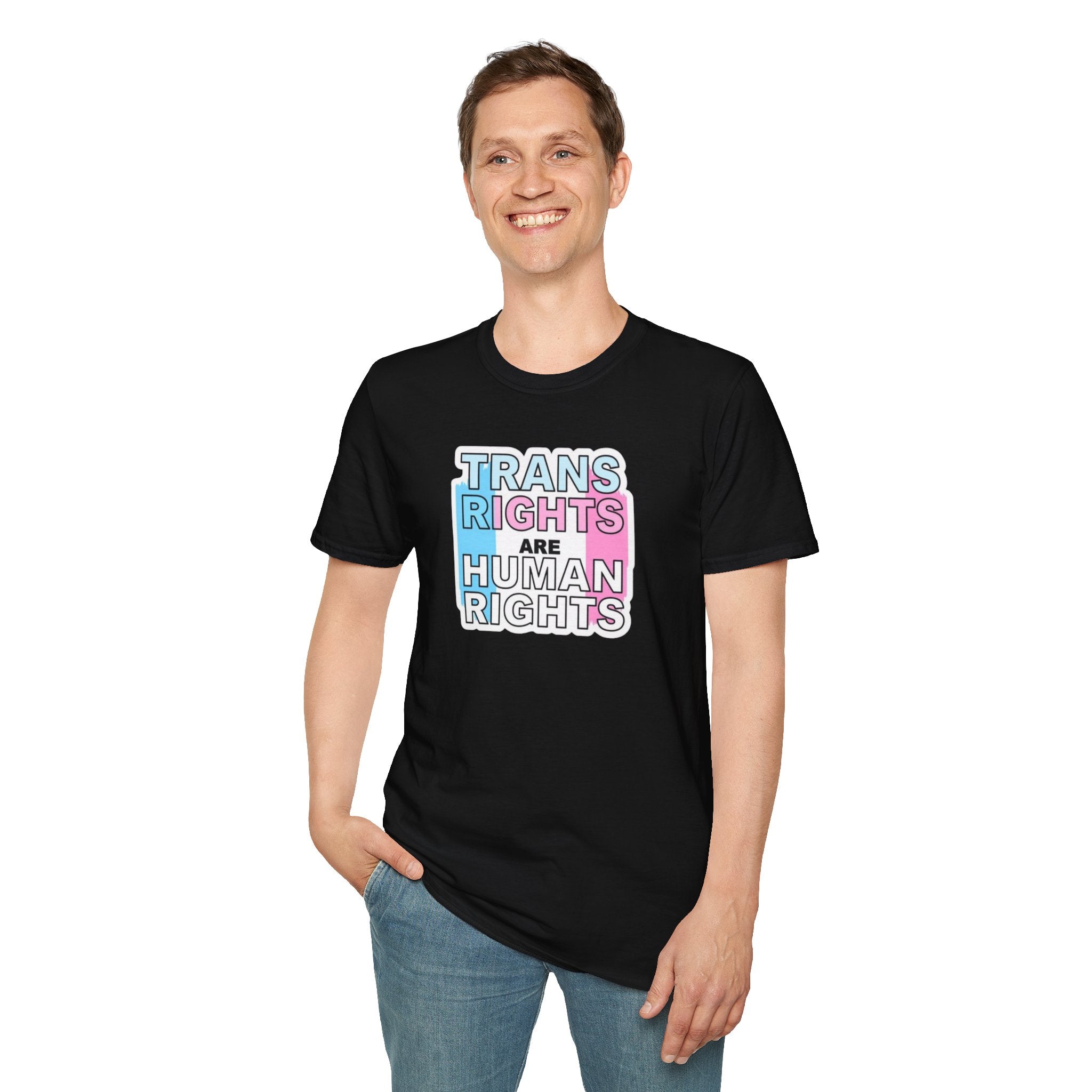 Trans Rights Unisex Softstyle T-Shirt - Support Equality & Trans Rights