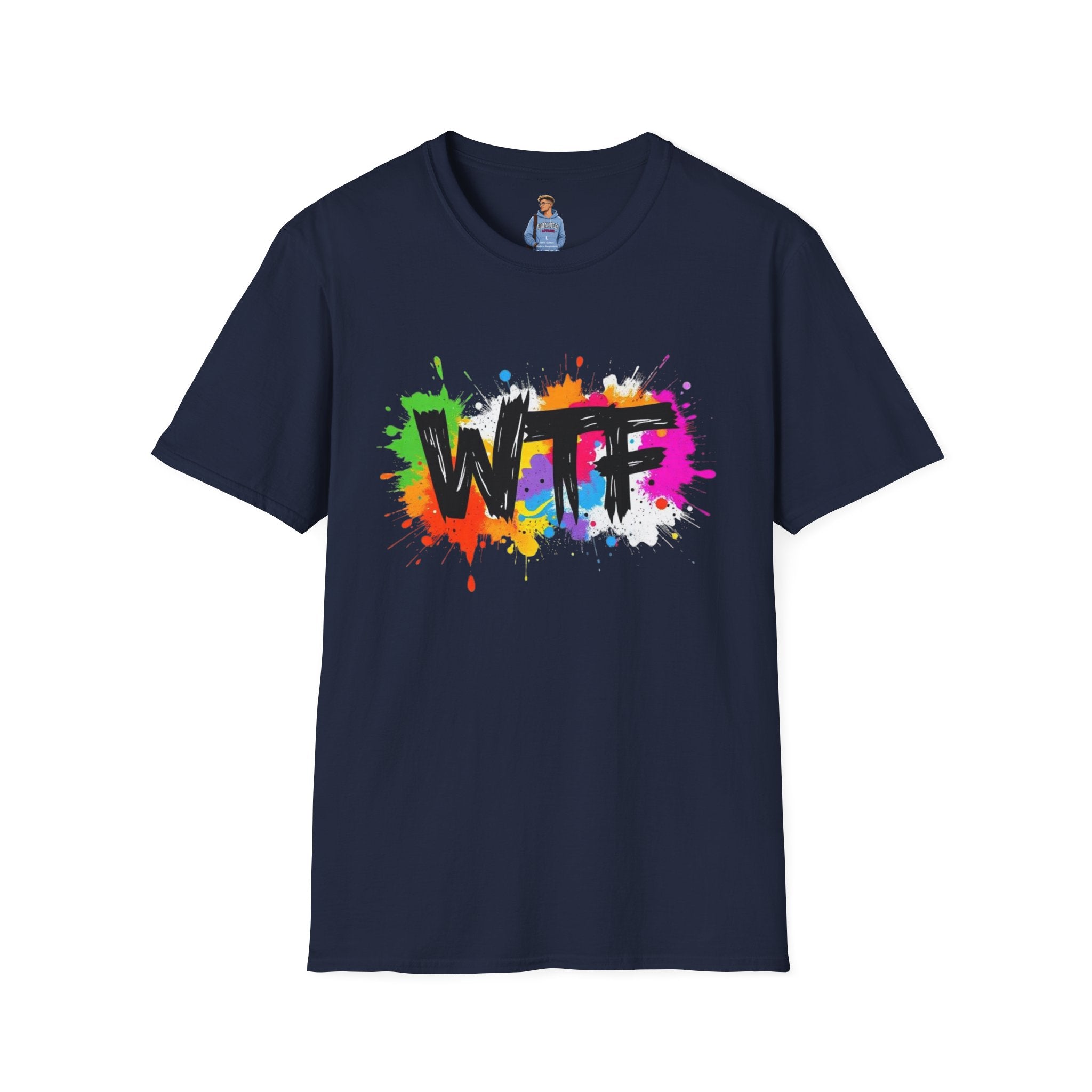 Bold Rainbow WTF Color Splash T-Shirt