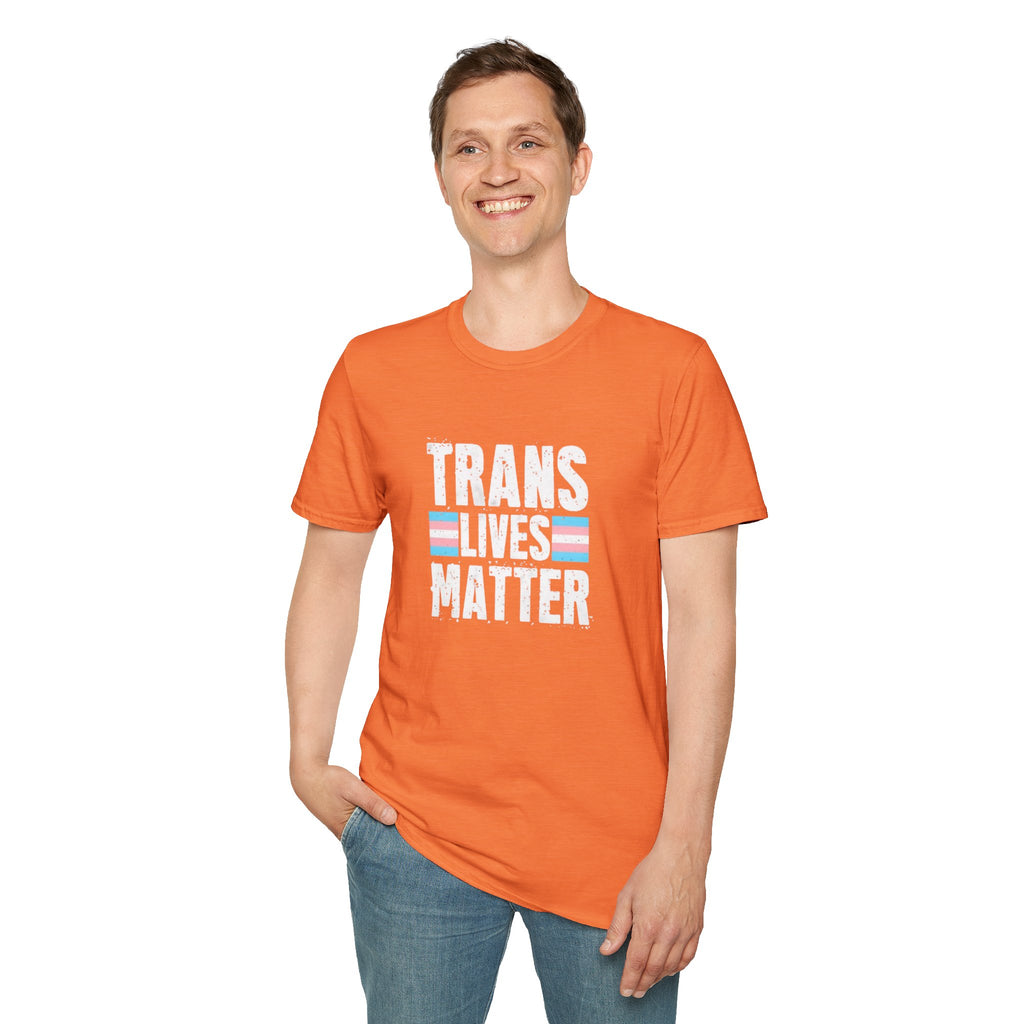Trans Lives Matter Unisex Softstyle T-Shirt - Support LGBTQ+ Rights