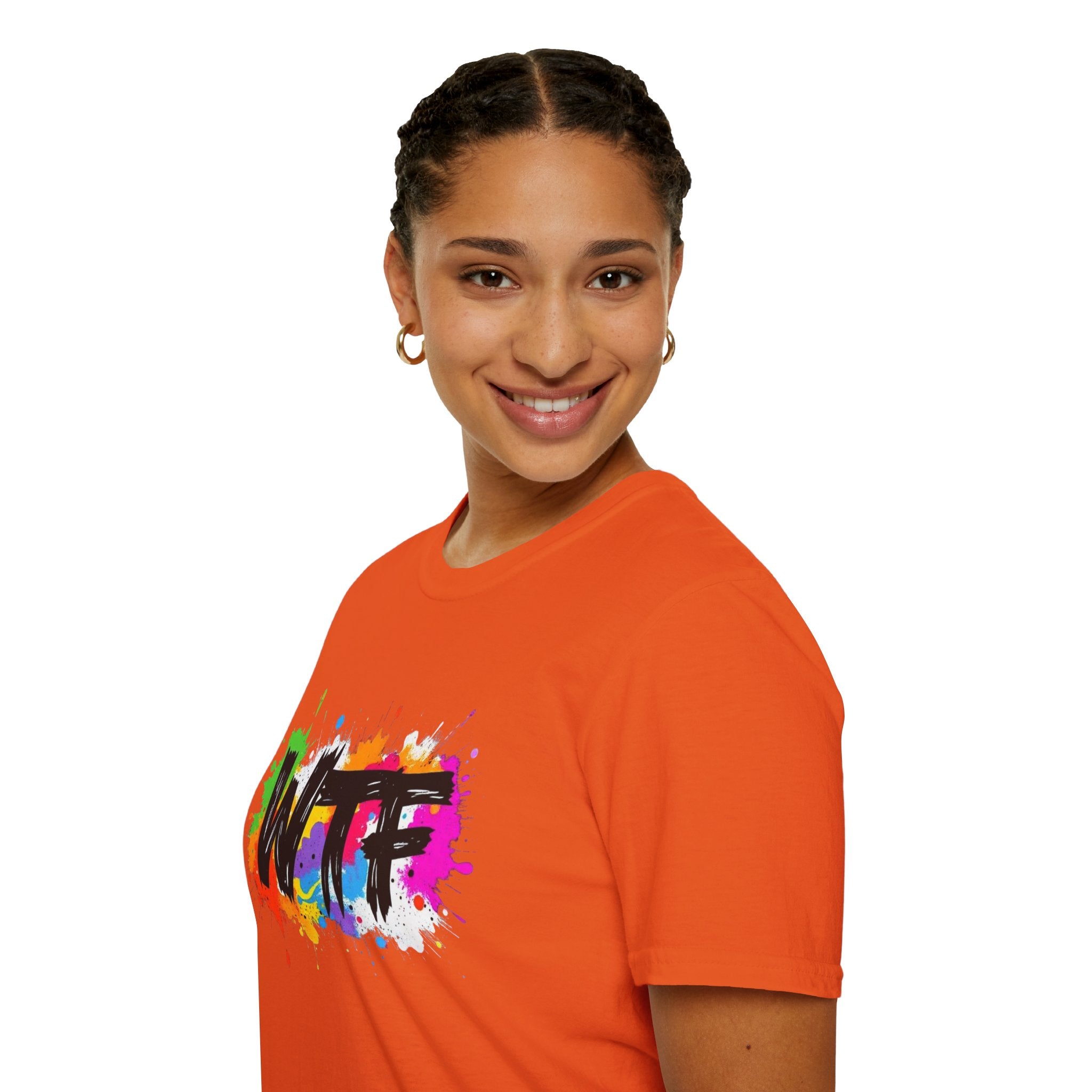 Bold Rainbow WTF Color Splash T-Shirt