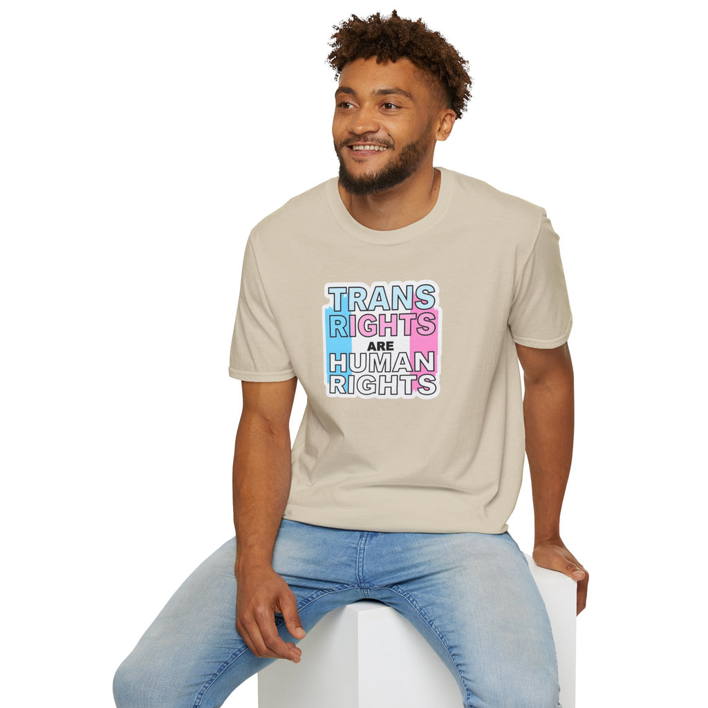 Trans Rights Unisex Softstyle T-Shirt - Support Equality & Trans Rights