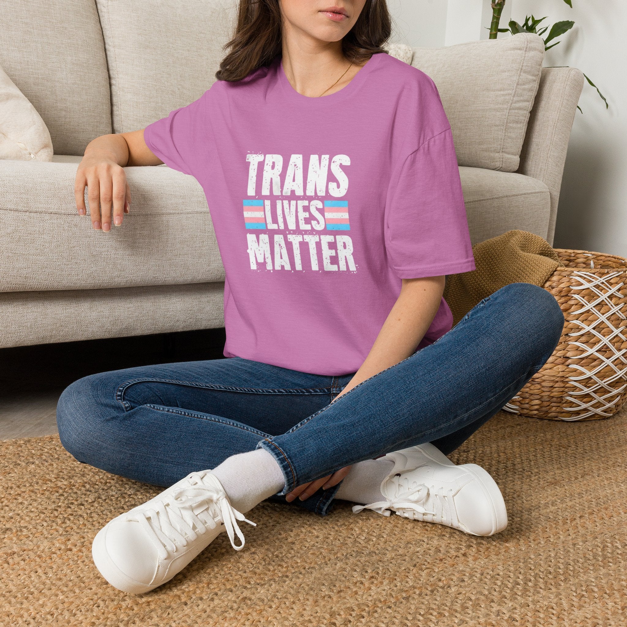 Trans Lives Matter Unisex Softstyle T-Shirt - Support LGBTQ+ Rights