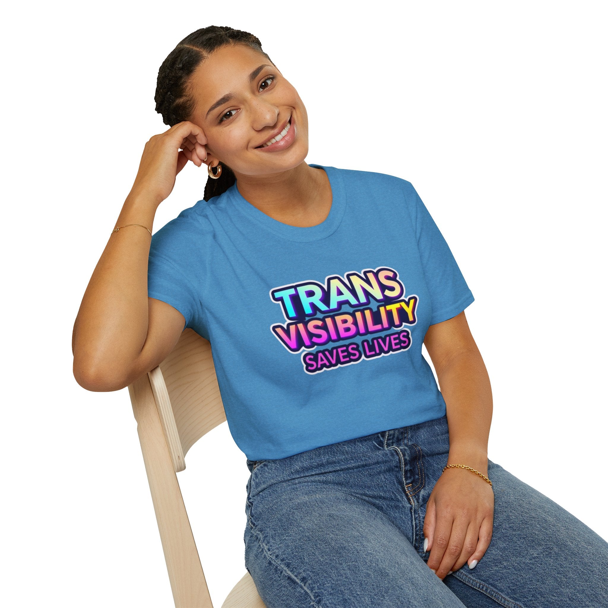 Trans Visibility Saves Lives Statement T-shirt