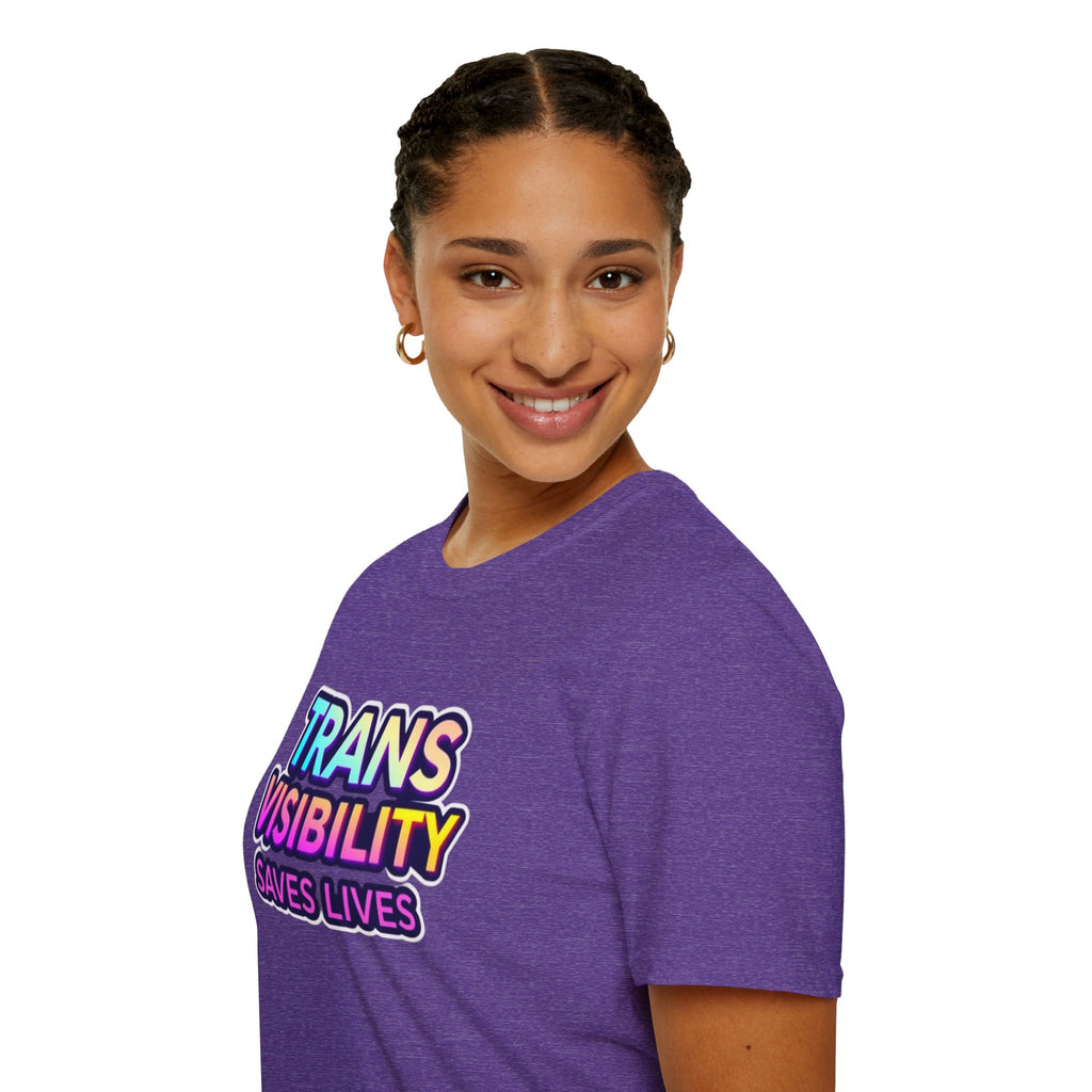 Trans Visibility Saves Lives Statement T-shirt