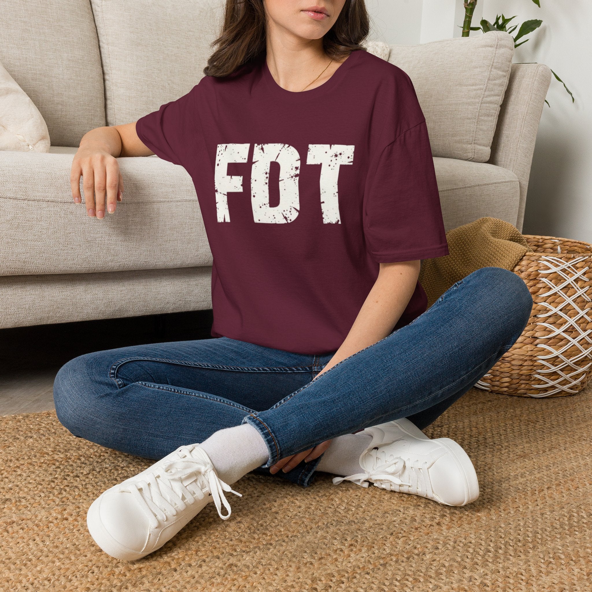 FDT Political Protest Distressed Graphic T-Shirt