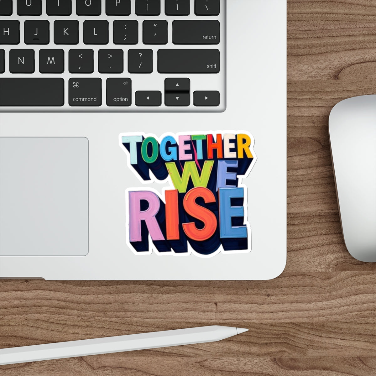 Die-Cut Stickers - Together We Rise - EqualiTees.Me