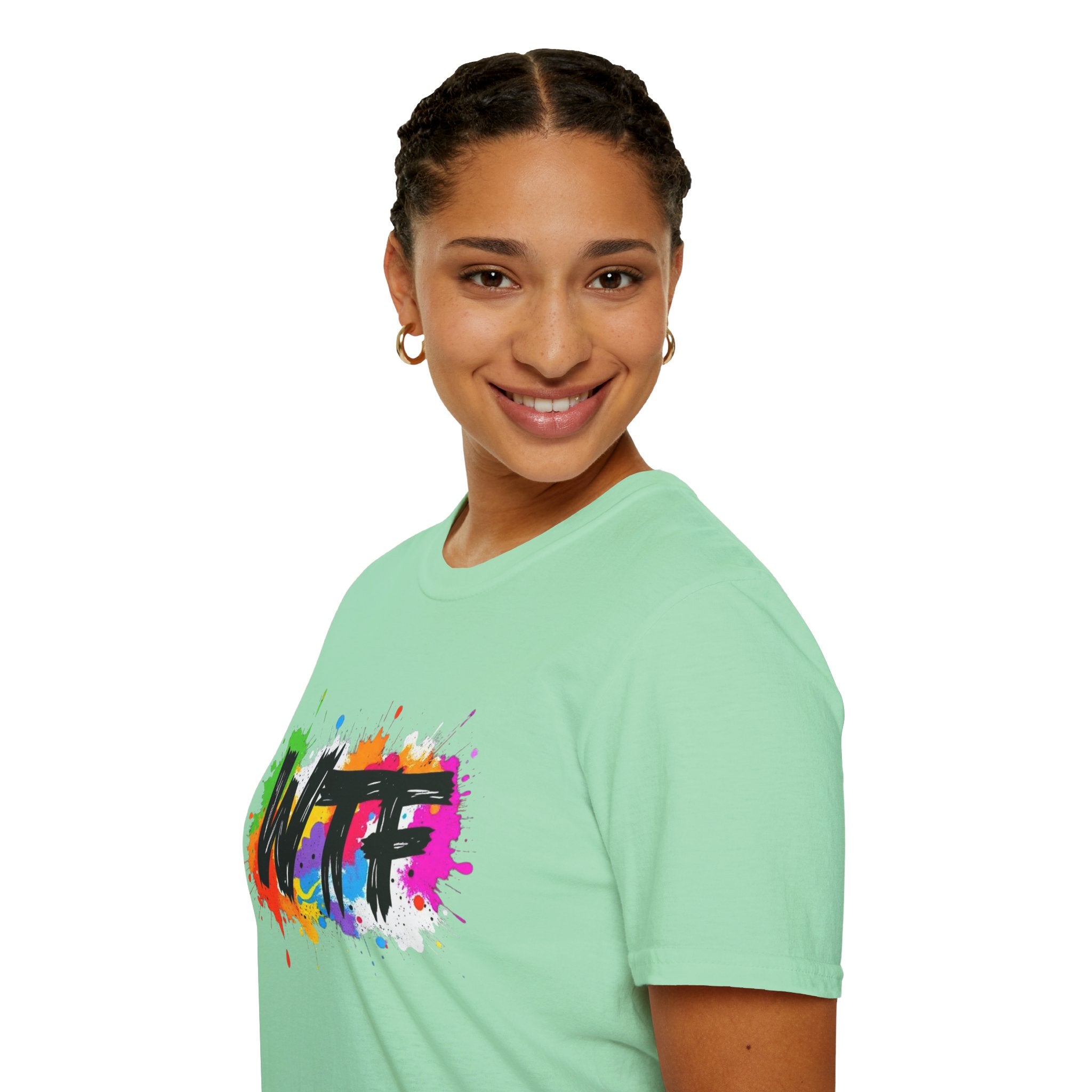Bold Rainbow WTF Color Splash T-Shirt