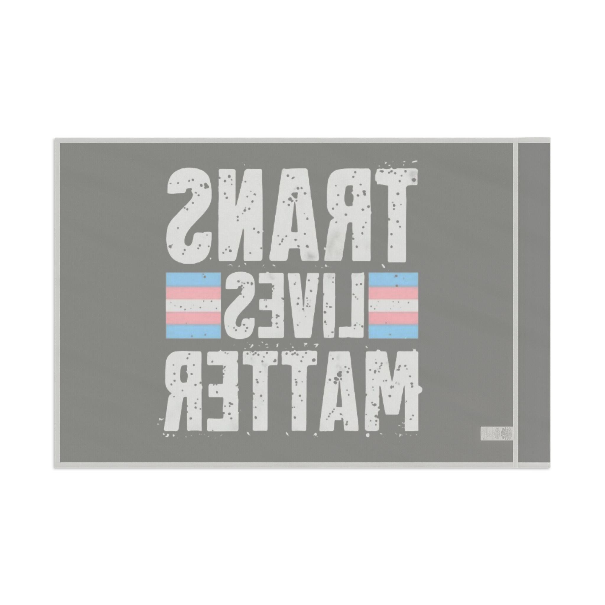 Trans Lives Matter Flag - Aesthetic LGBTQ+ Banner for Celebration & Home Decor - EqualiTees.Me