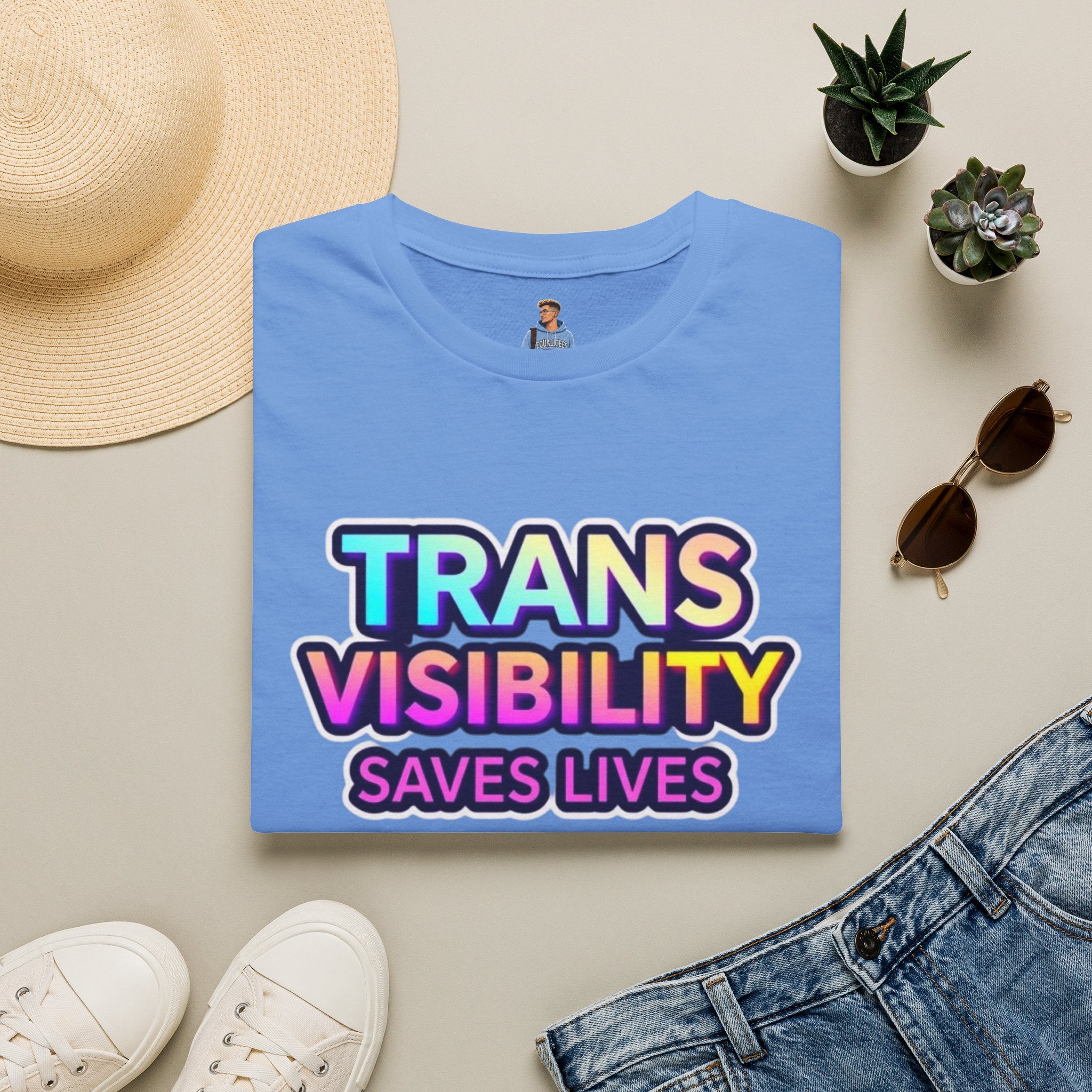 Trans Visibility Saves Lives Statement T-shirt