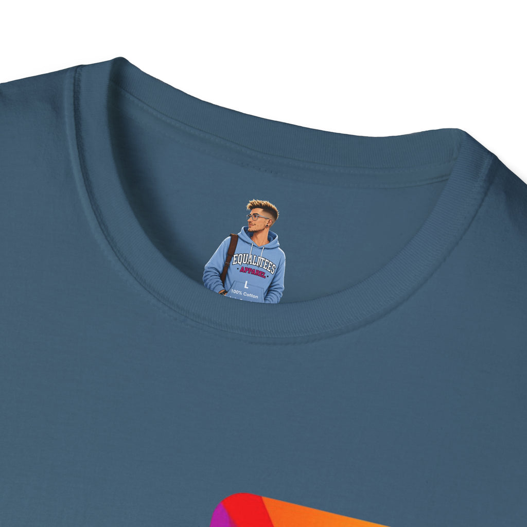 Pride-Theme Unisex Softstyle T-Shirt - "True freedom is Equality for ALL"
