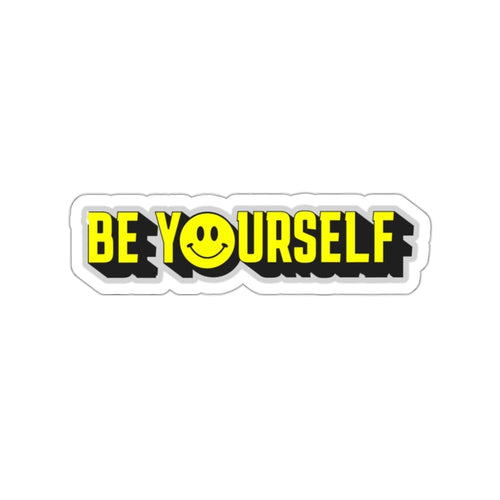 Die-Cut Stickers - Be Yourself Smiley - EqualiTees.Me