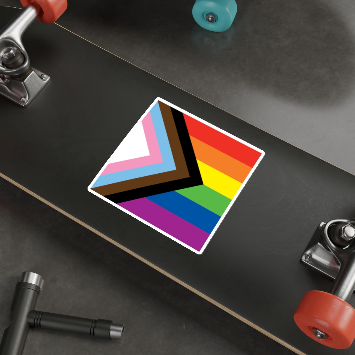 Die-Cut Stickers - Updated Pride Flag - EqualiTees.Me