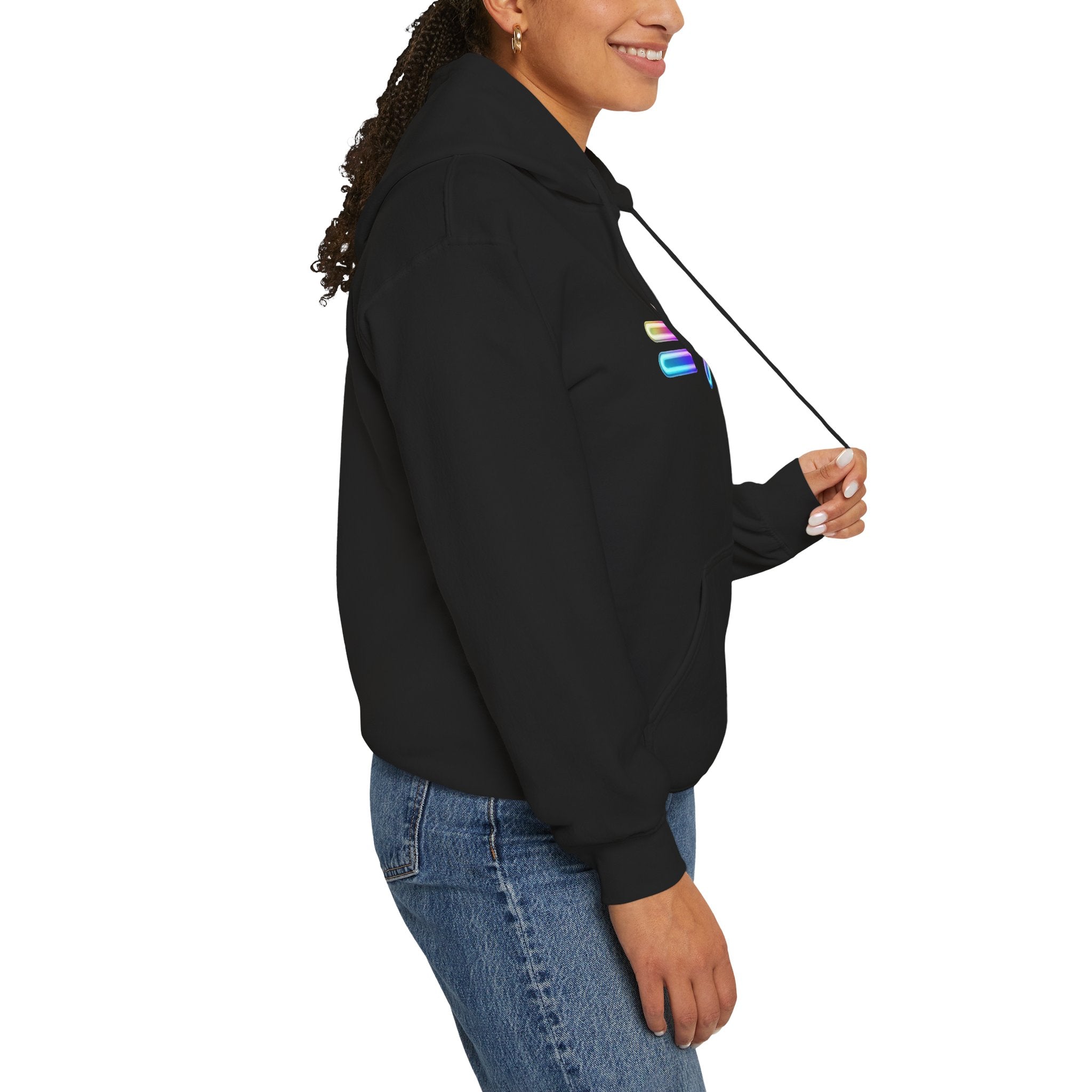 Equality is Greater than Division Neon Style Pullover Hoodie