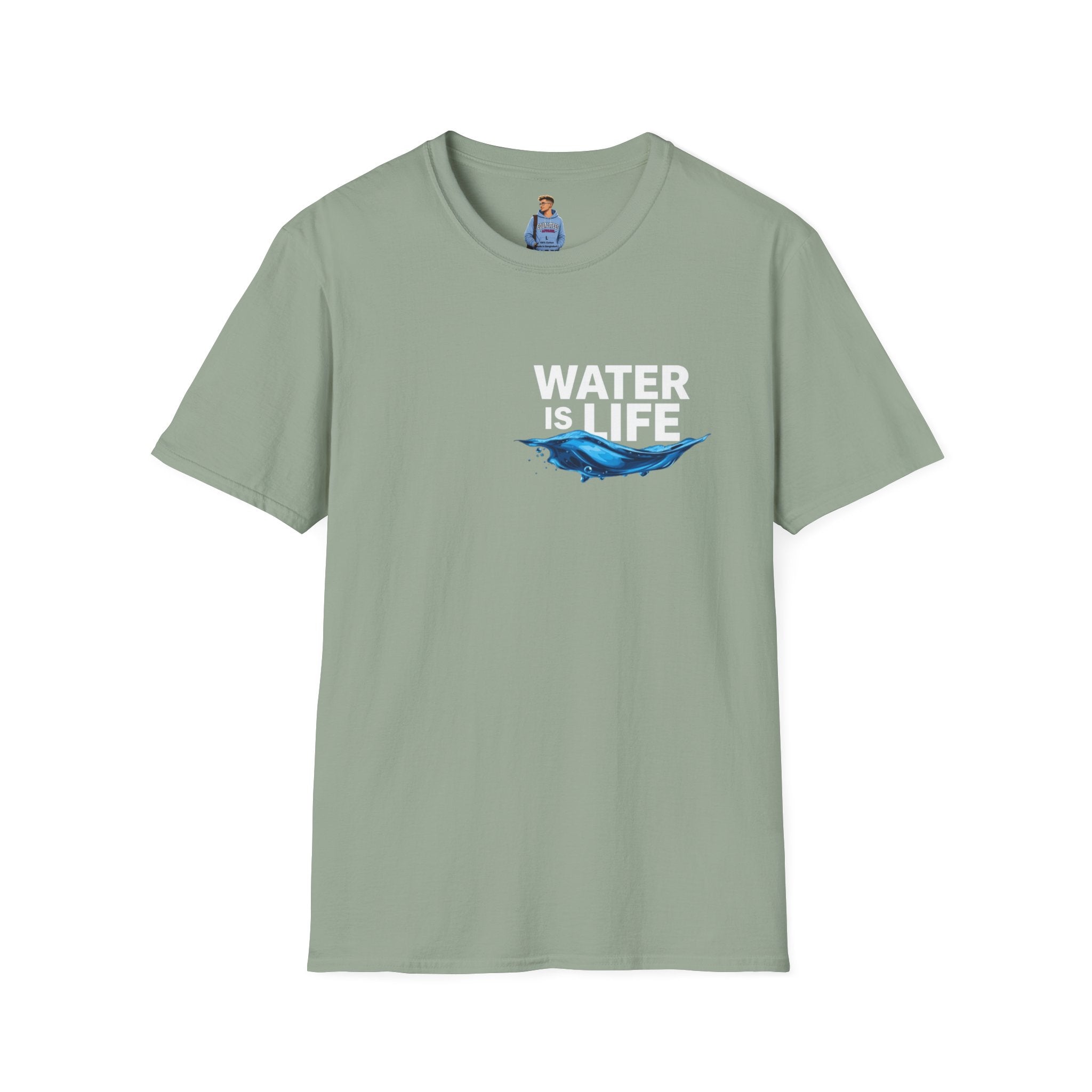 Water is Life Unisex T-Shirt | Eco-Friendly Tee for Environmentalists, Beach Lovers, Awareness Campaigns, Gifting