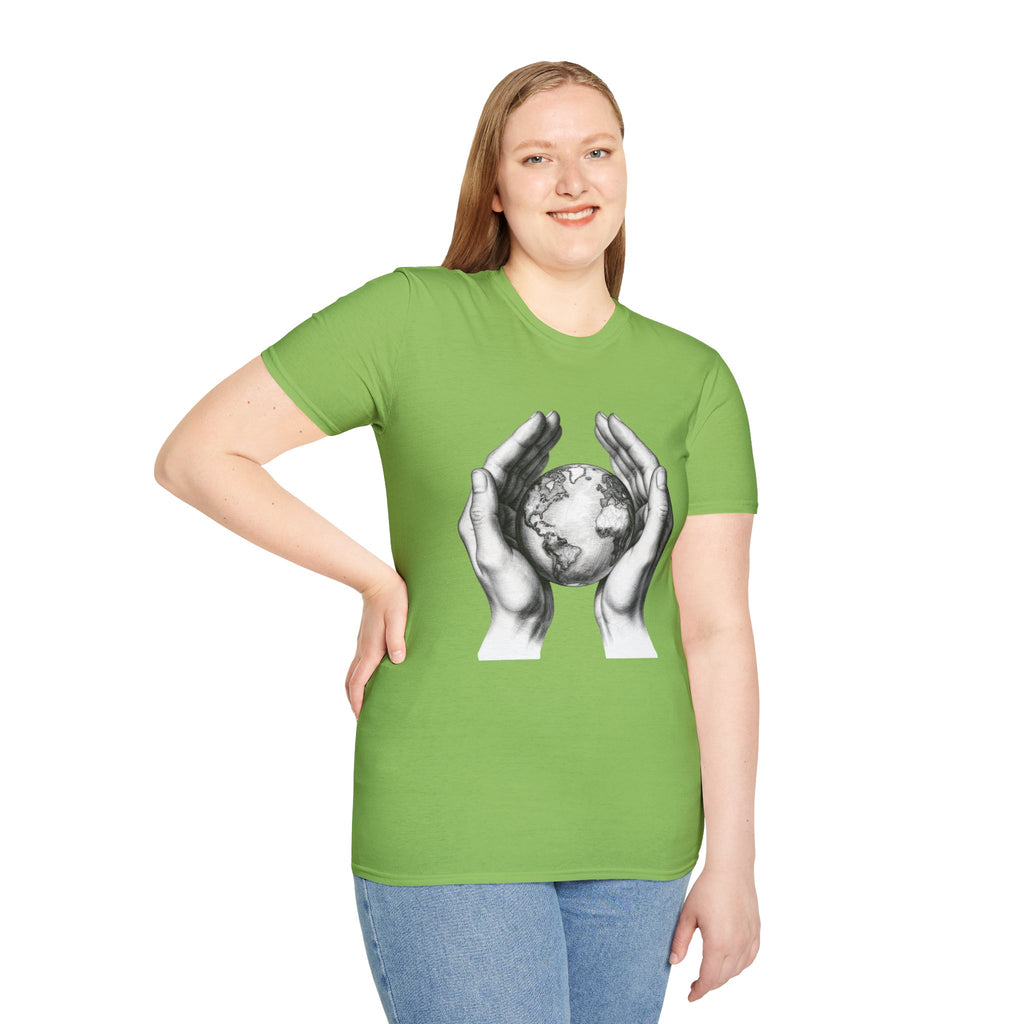 Earth in Your Hands T-Shirt — Protect the Planet Graphic Tee