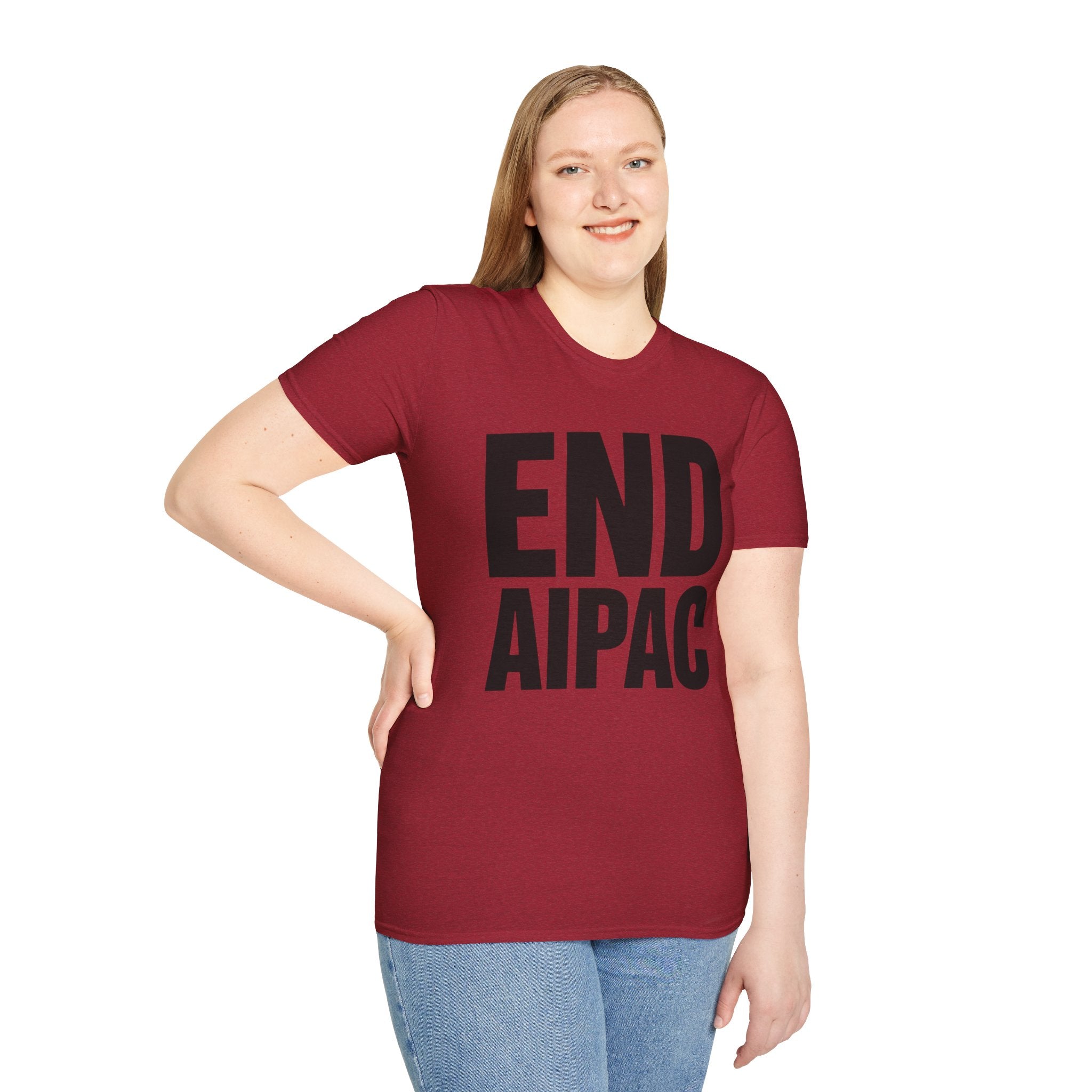 END AIPAC Bold Protest T-Shirt