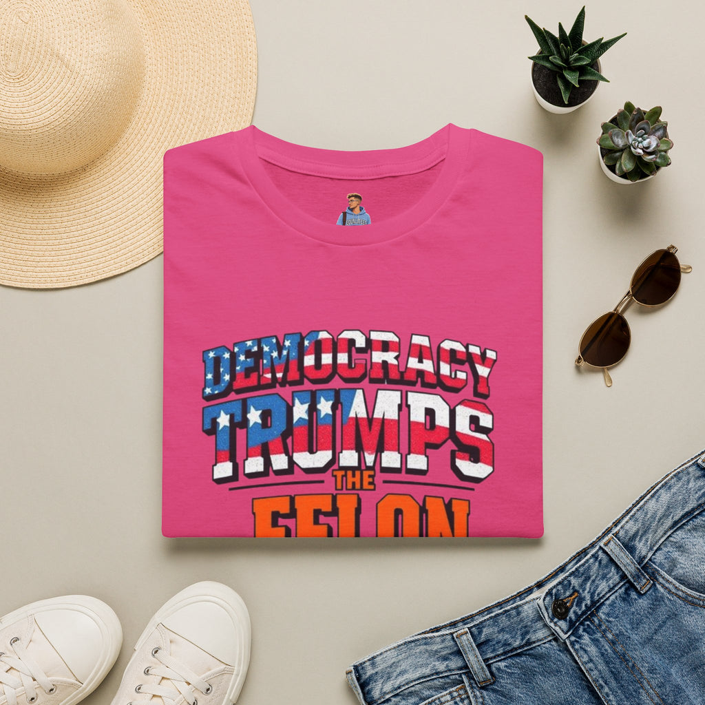 Democracy Trumps the Felon Graphic Tee