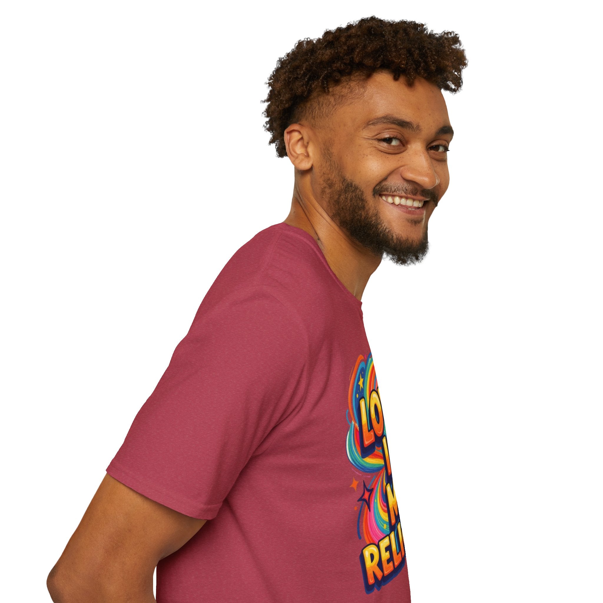 Love Is My Religion Retro Rainbow Graphic T-shirt