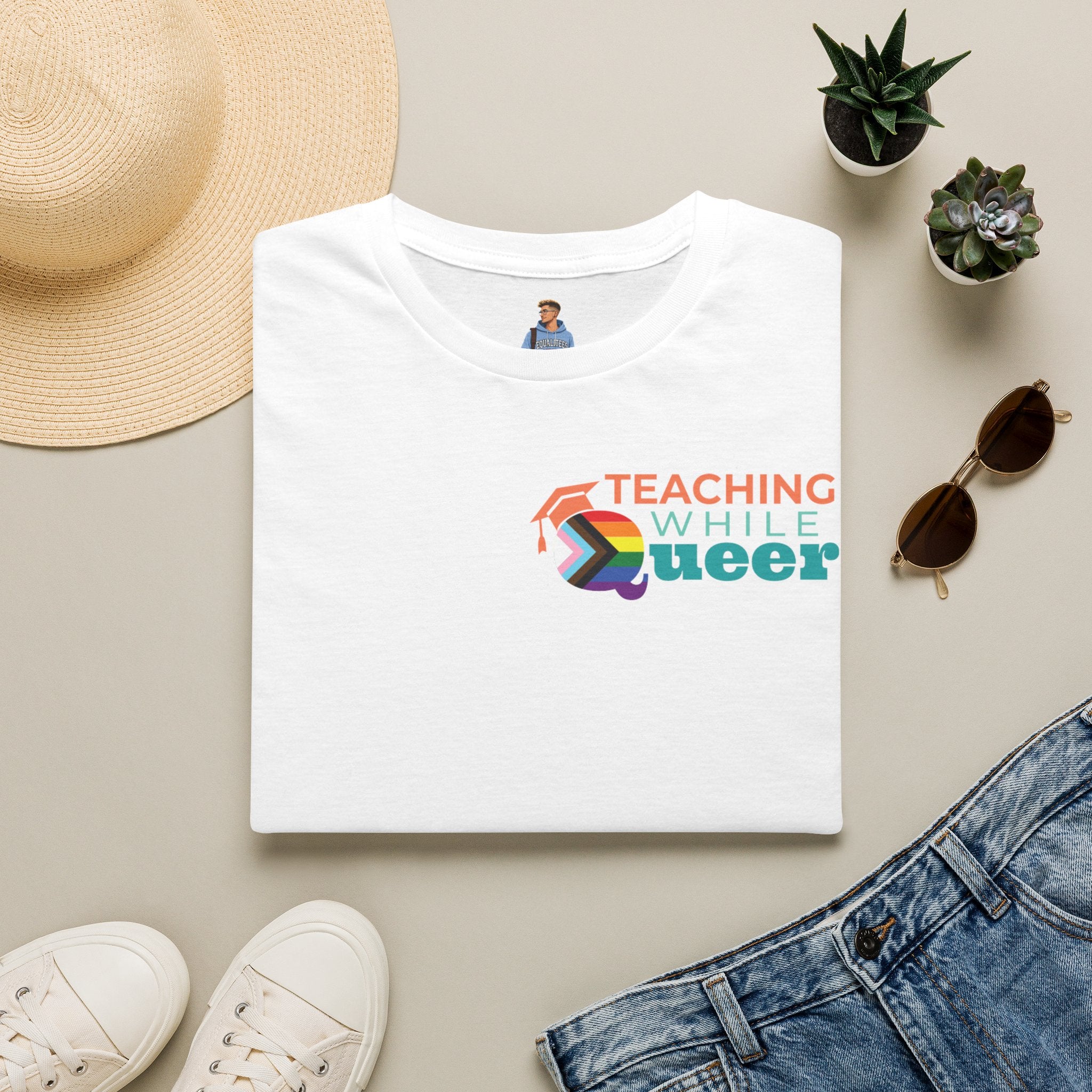 TWQ - Teaching While Queer Unisex Softstyle Logo T-shirt