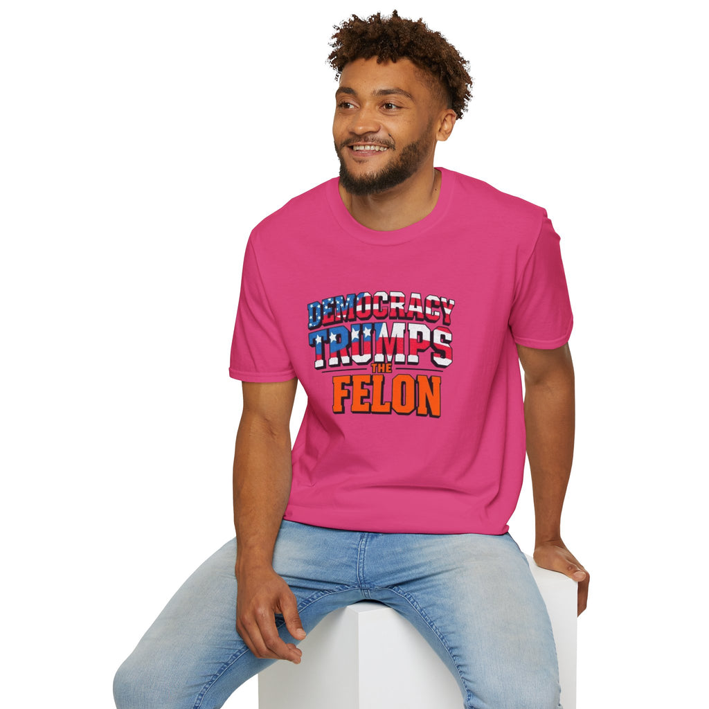 Democracy Trumps the Felon Graphic Tee