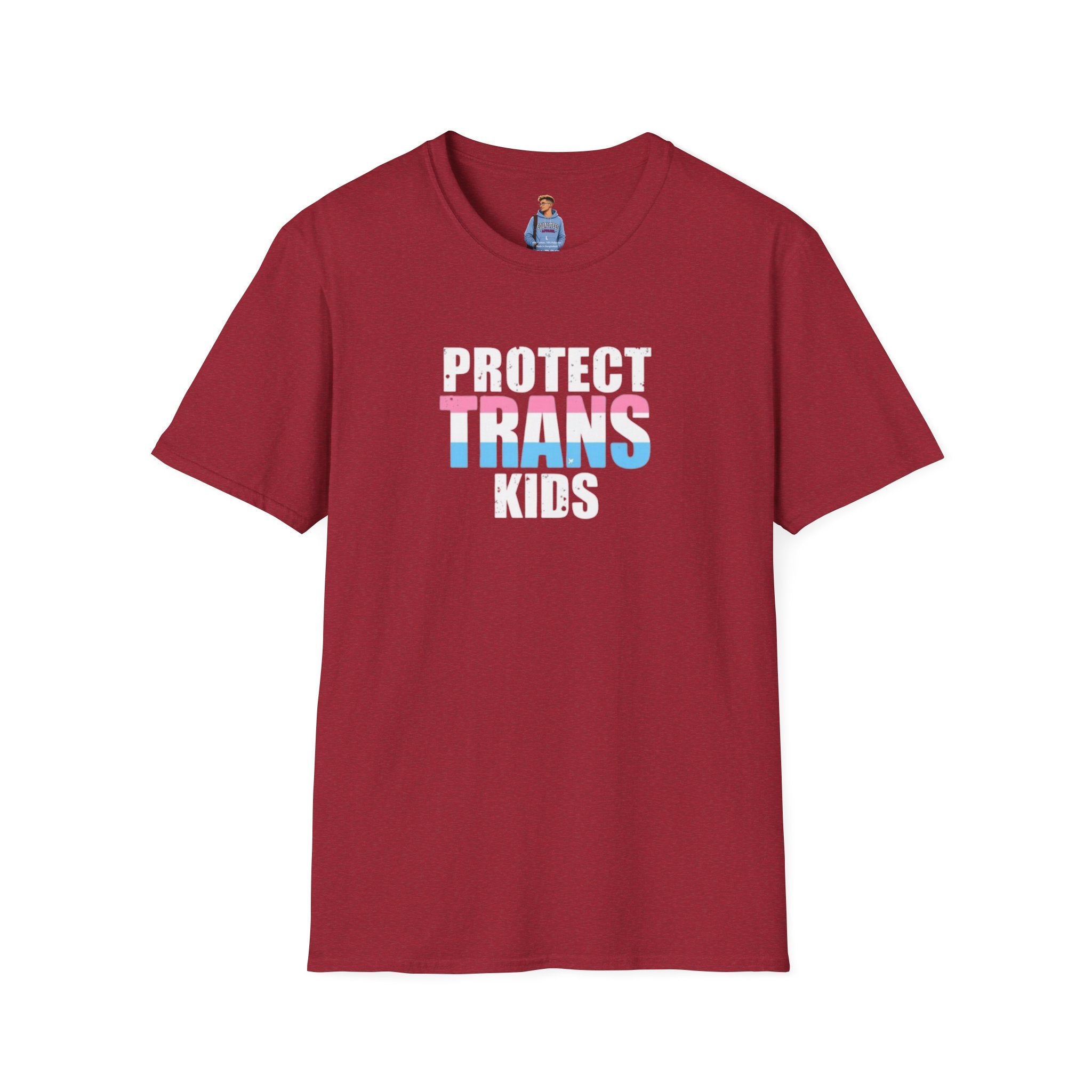 Camiseta unisex Softstyle - PROTEGE A LOS NIÑOS TRANS