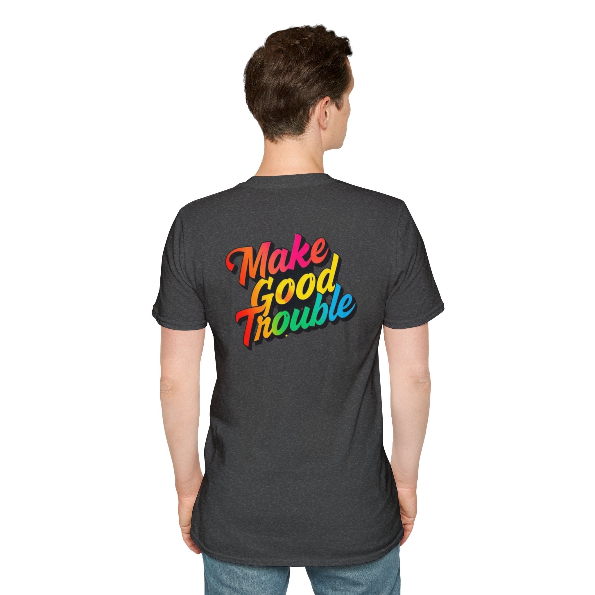 Make Good Trouble' Rainbow T-Shirt